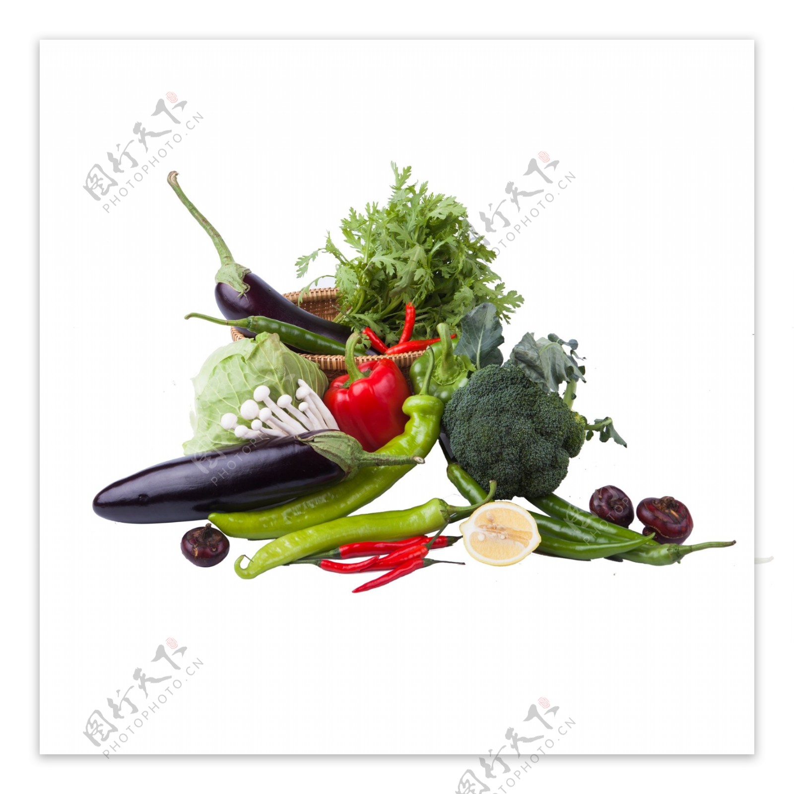 彩色蔬菜美食元素