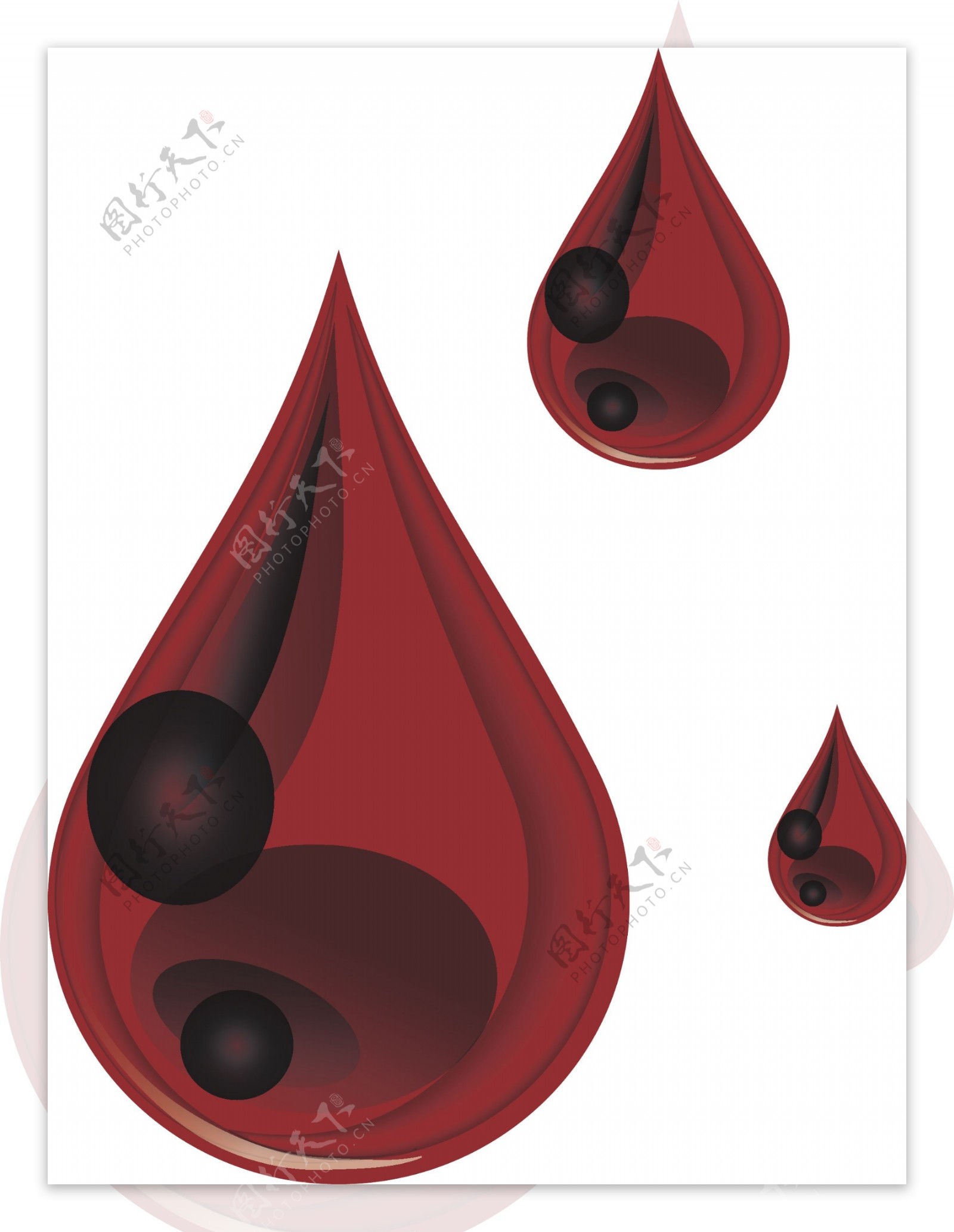 国际红十字日红色血滴