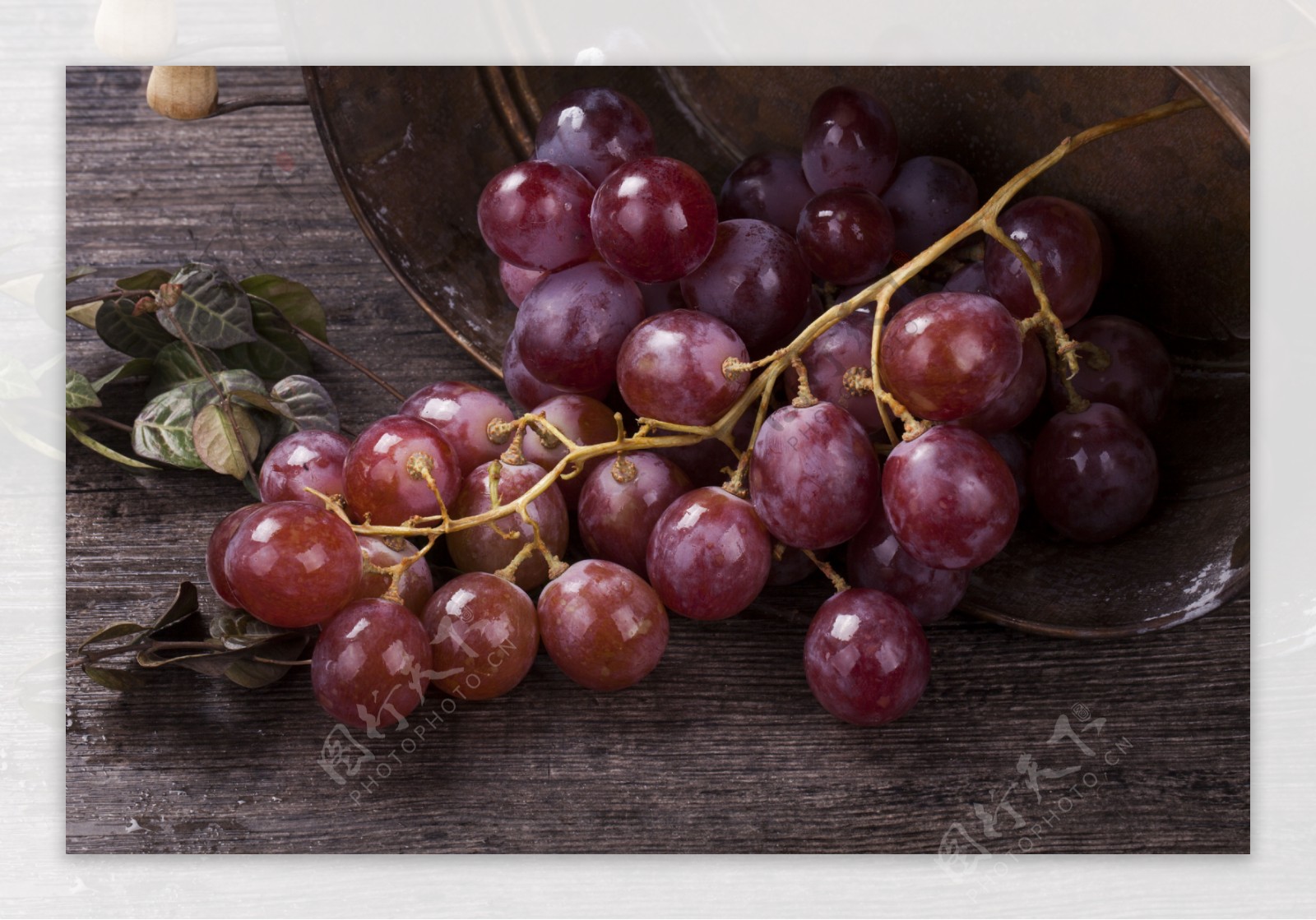 实物图摄影图可口新鲜水果葡萄