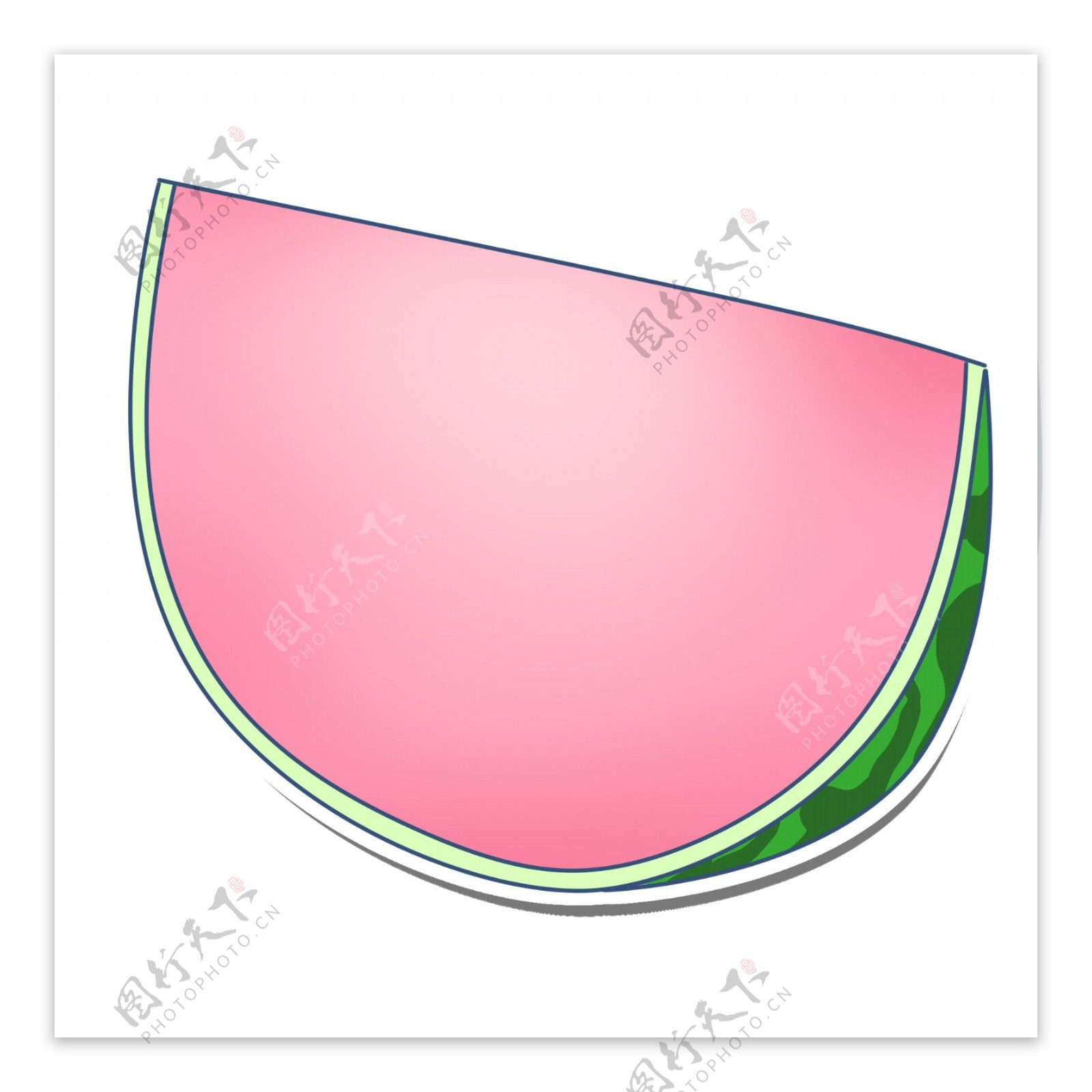 粉色西瓜边框装饰