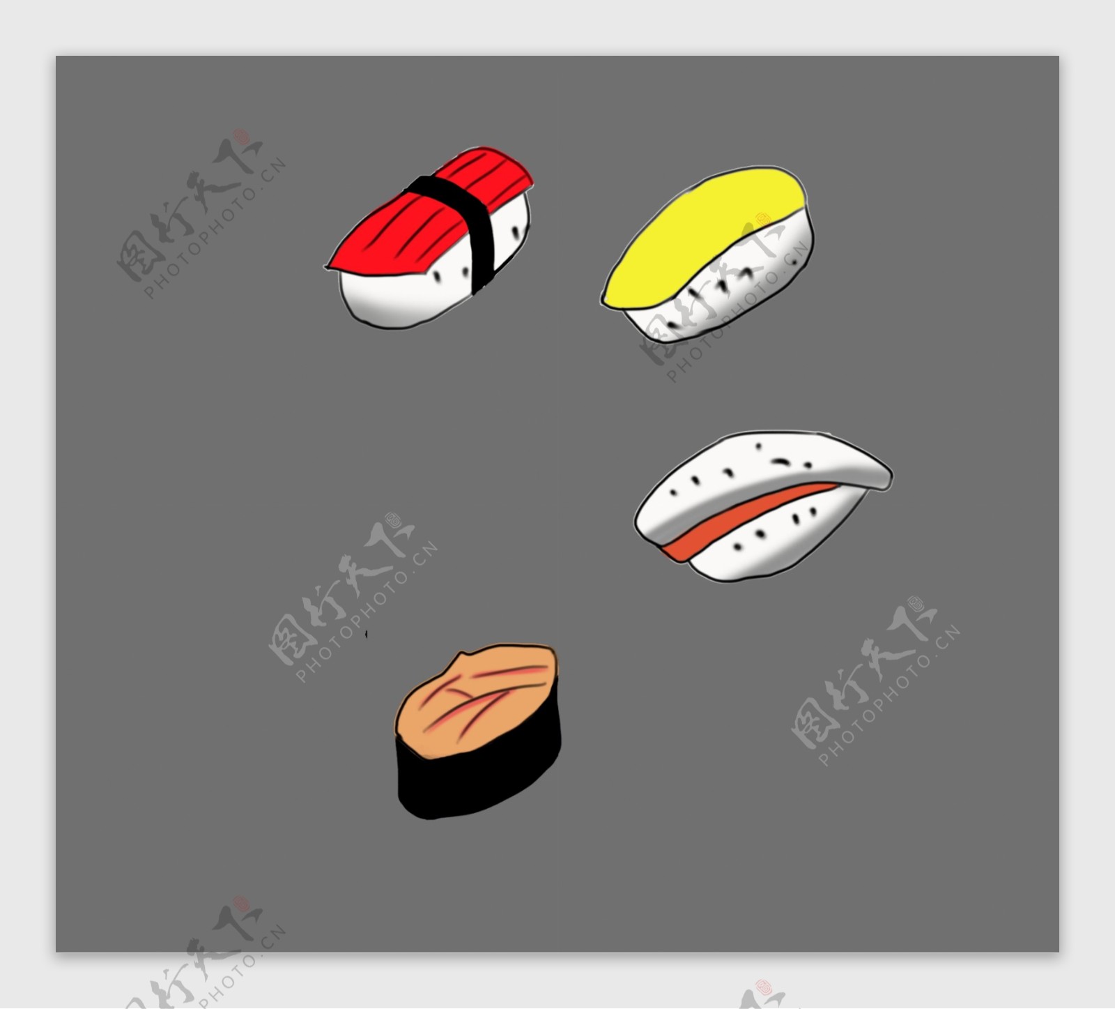 日本风情美食插画