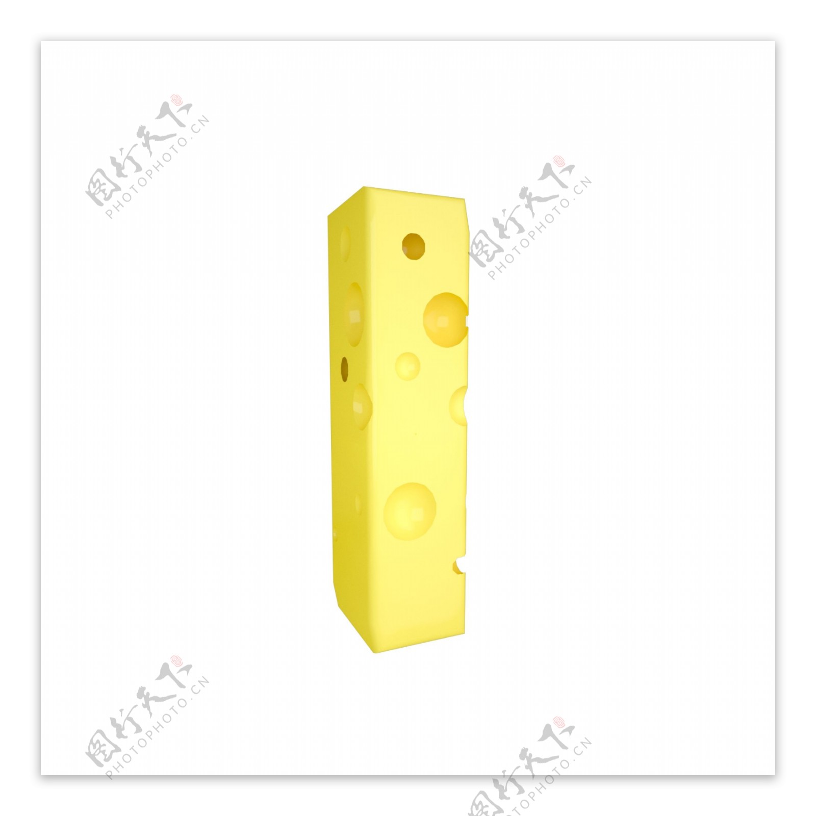 C4D创意奶酪数字1装饰