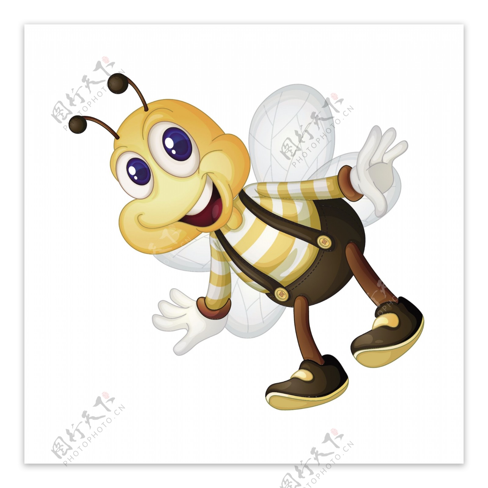 可爱蜜蜂矢量素材