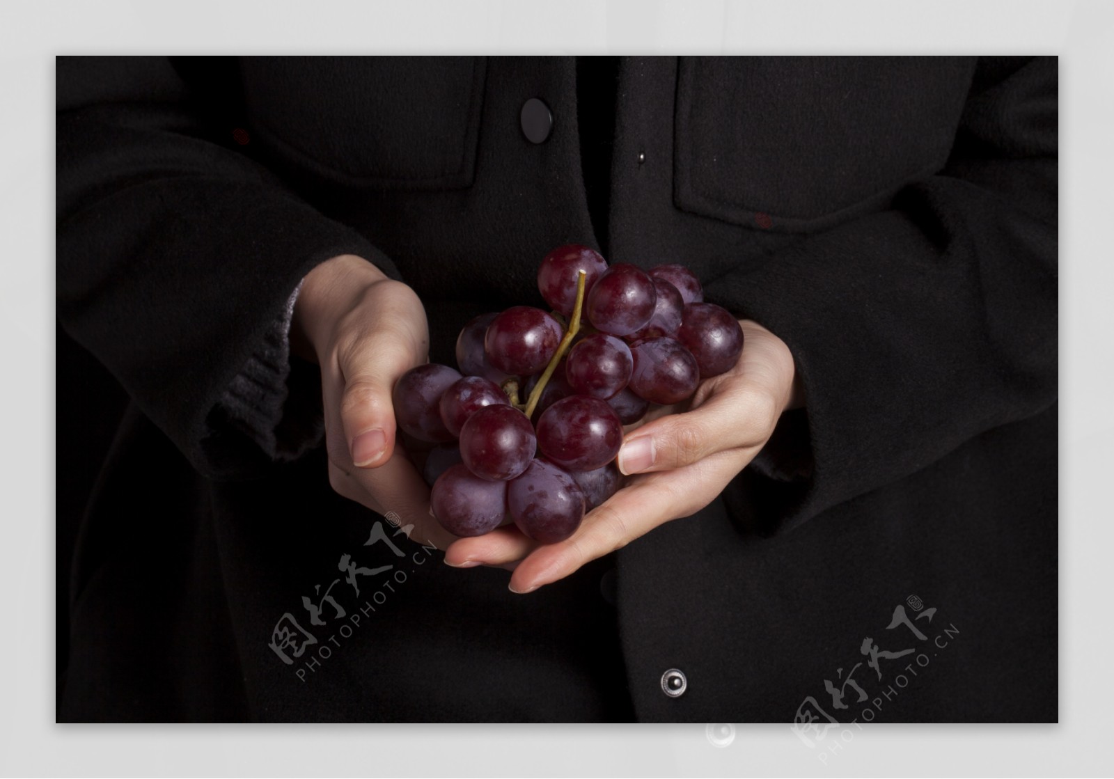 实物图摄影图香甜可口新鲜水果葡萄