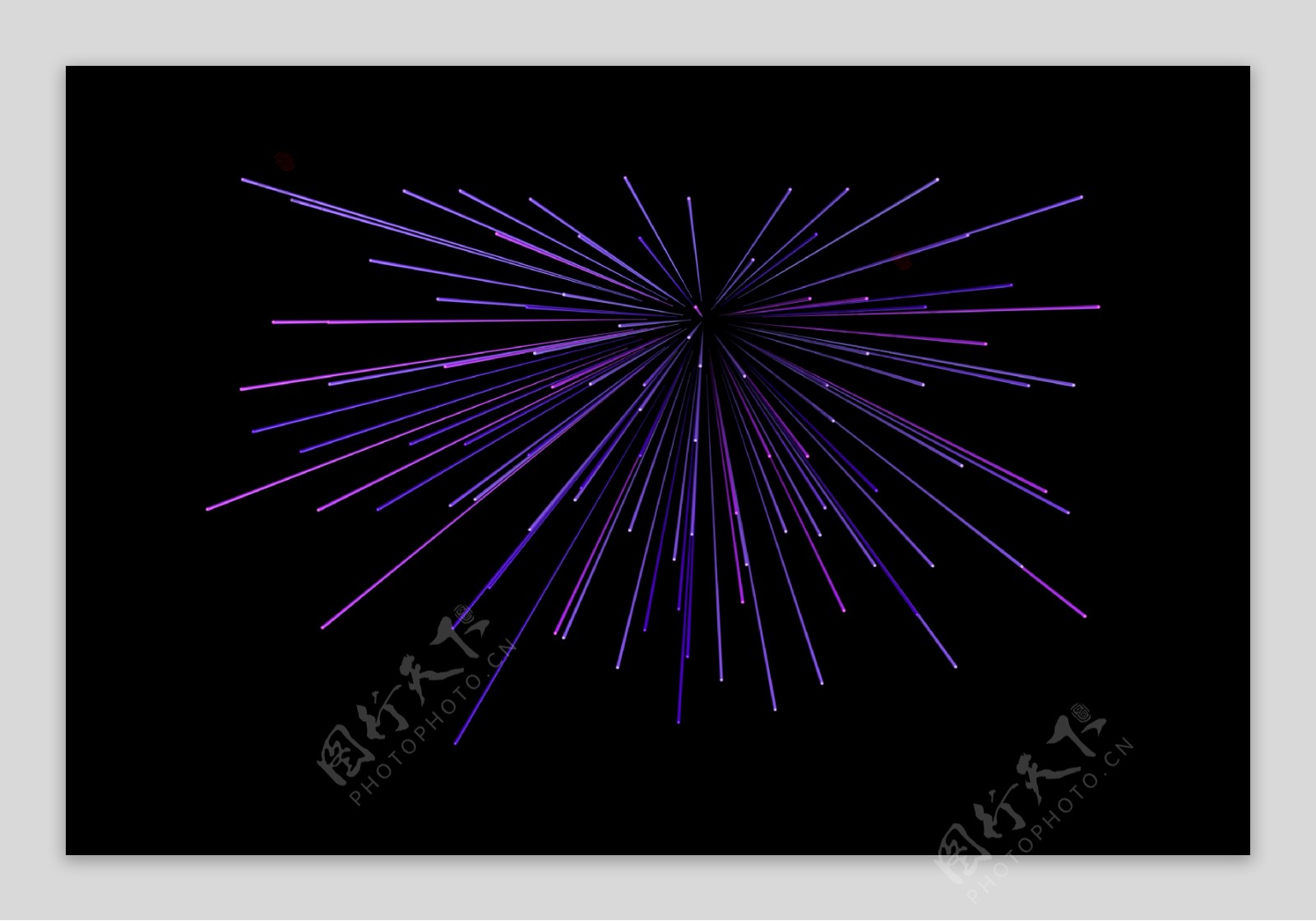 3D紫色光束矢量图