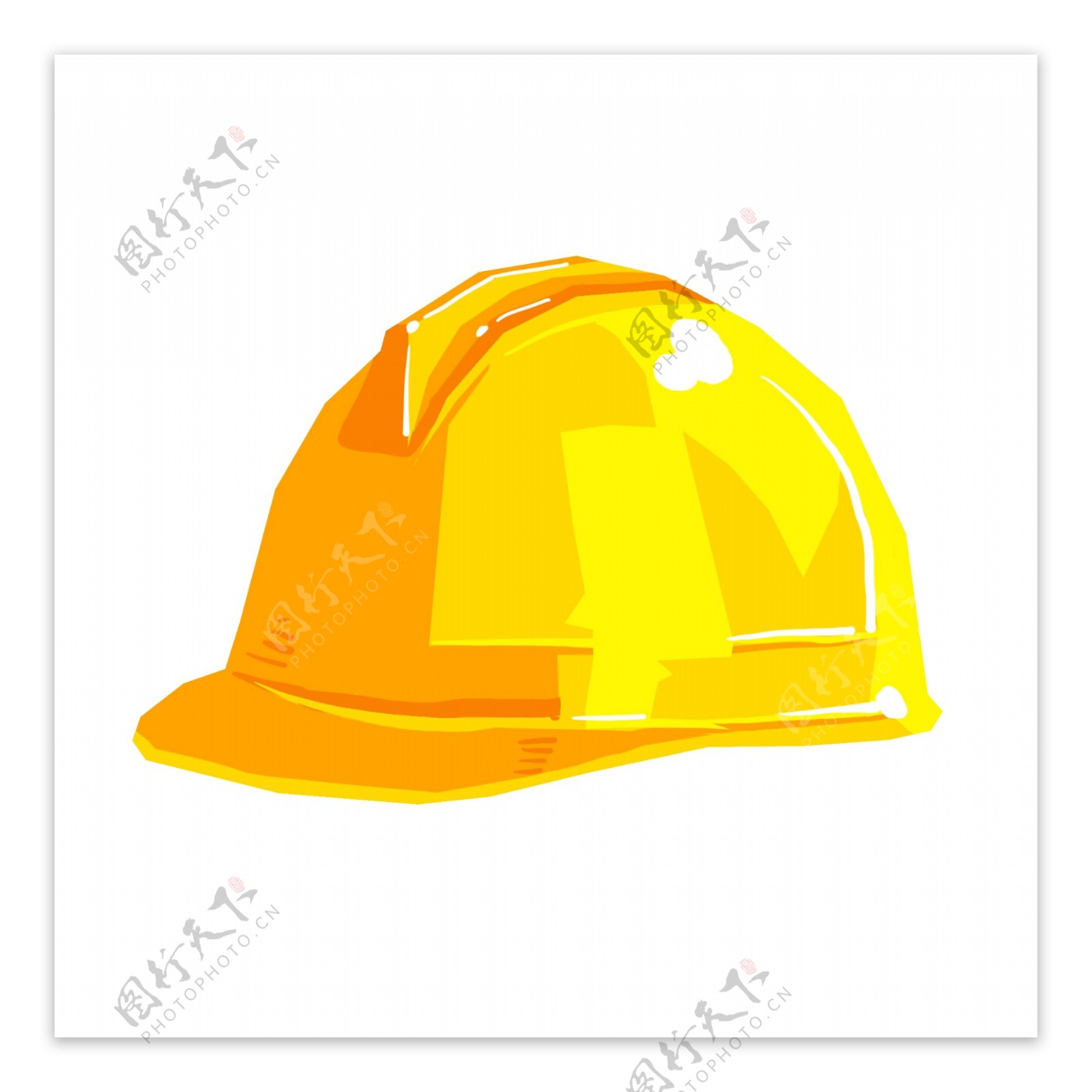 黄色安全帽消防工作