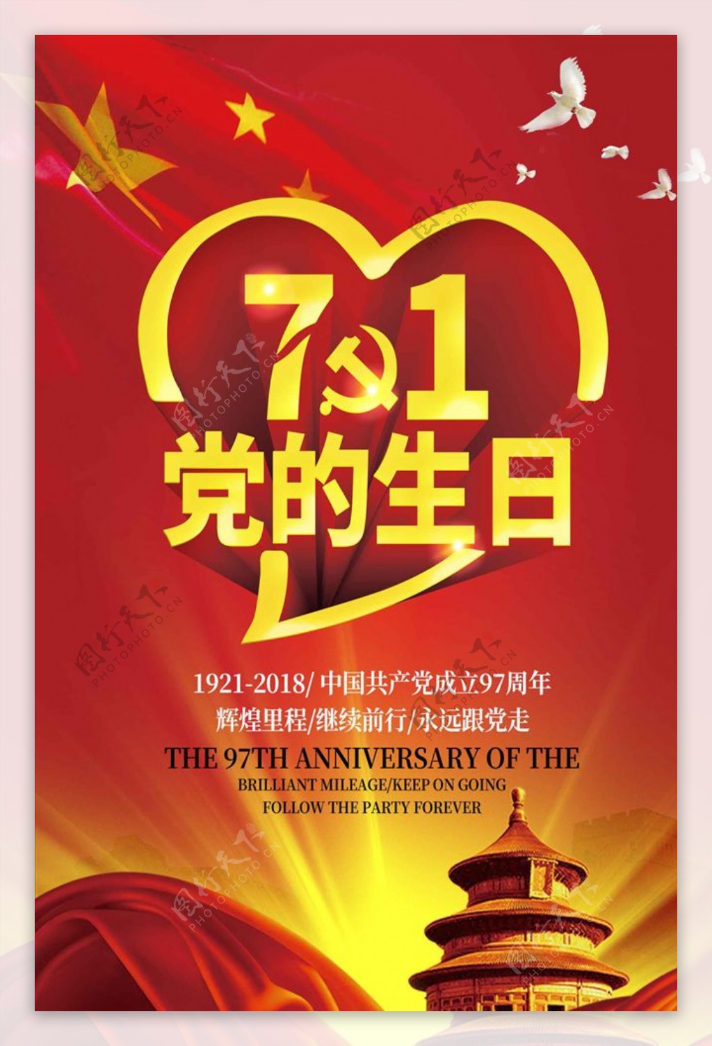 中国生日海报