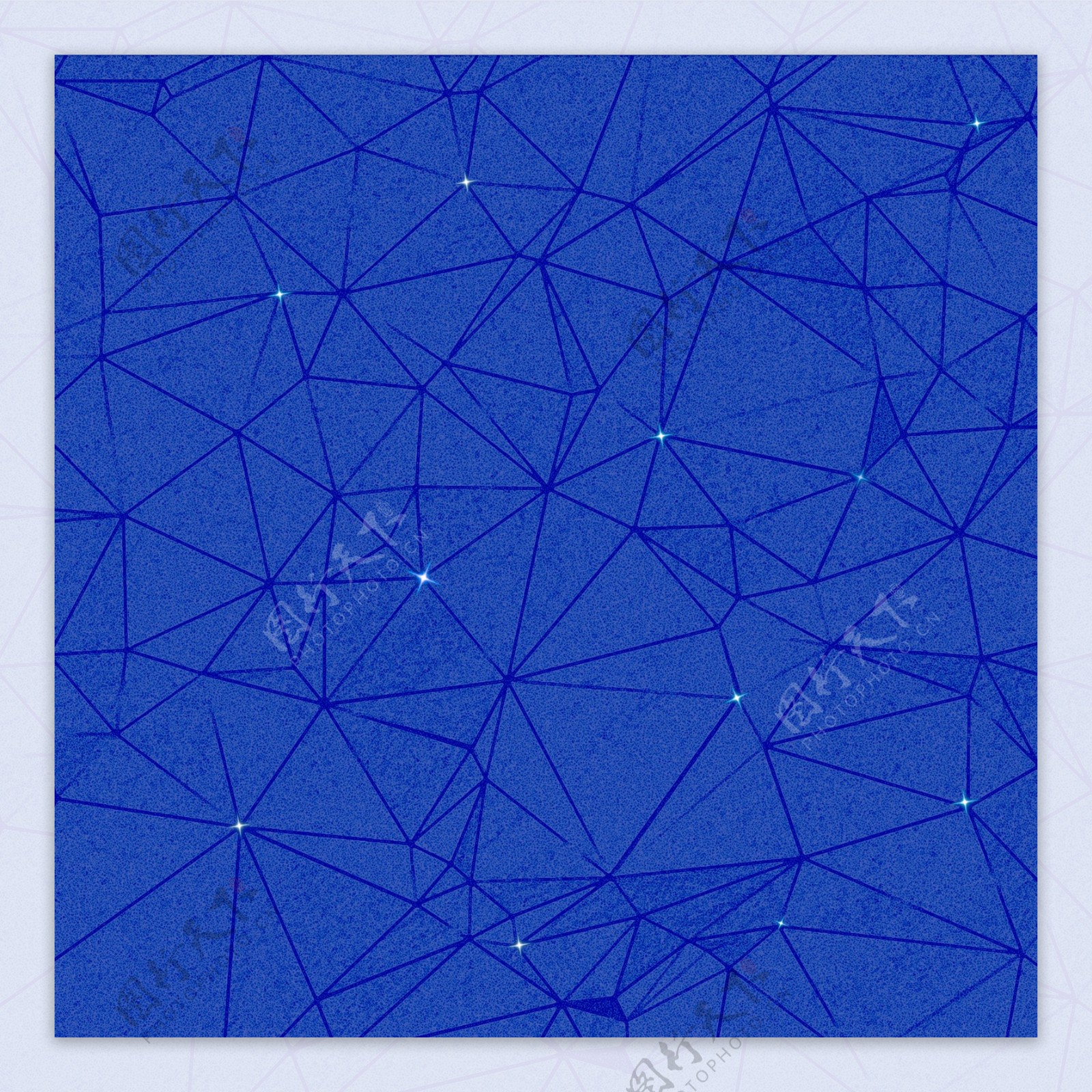 科技蓝色几何纹理星光背景