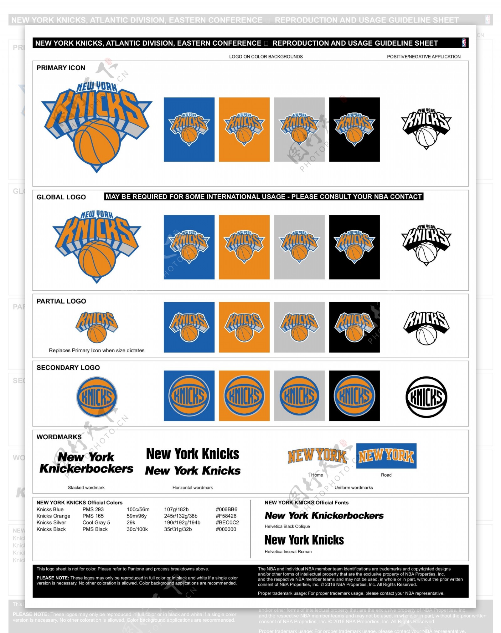 NBA纽约尼克logo