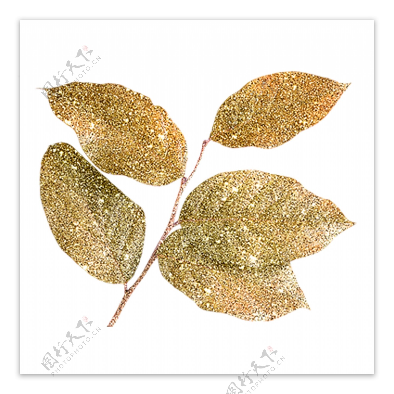 金色的叶子装饰素材