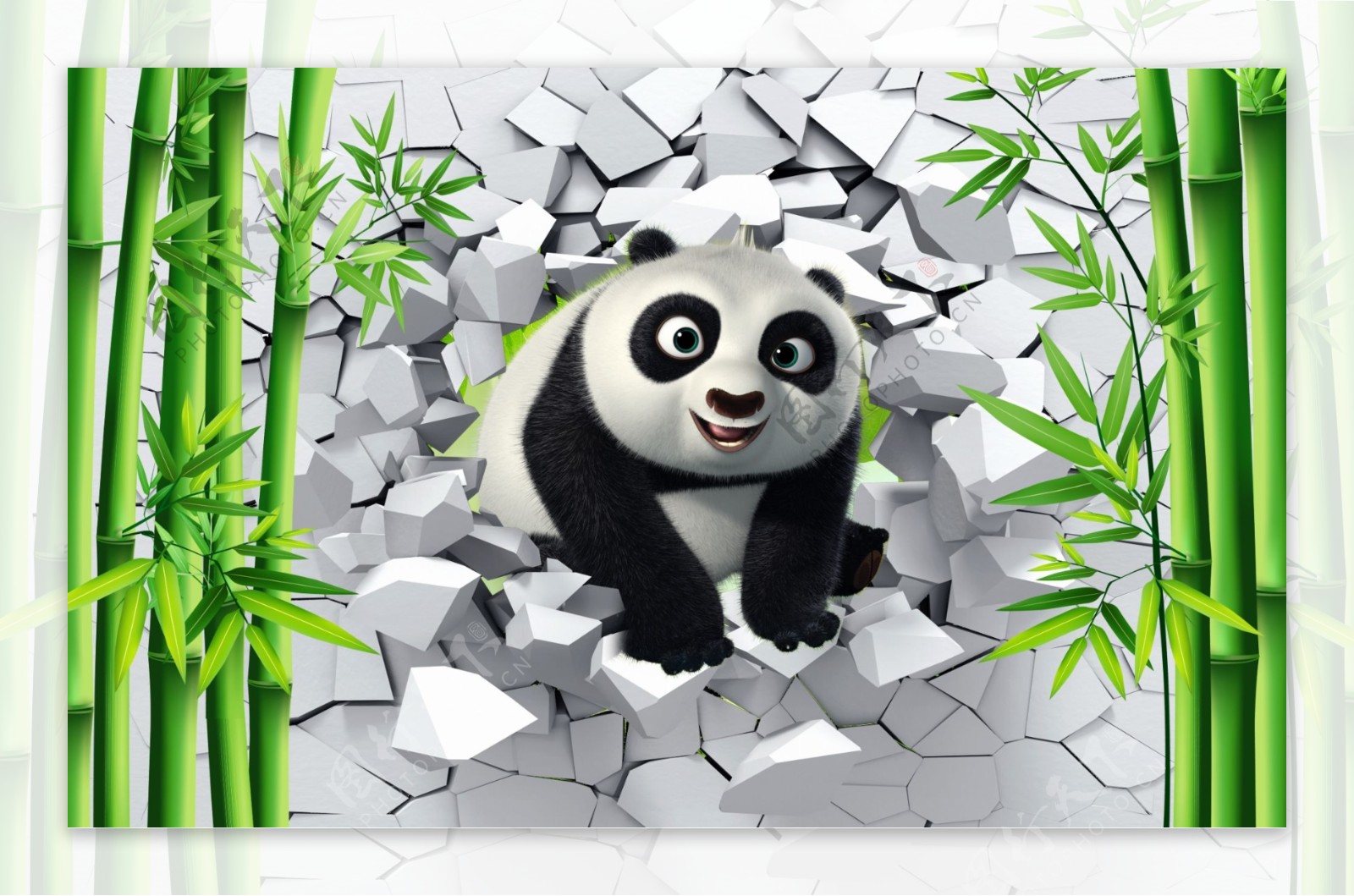 大熊猫背景墙