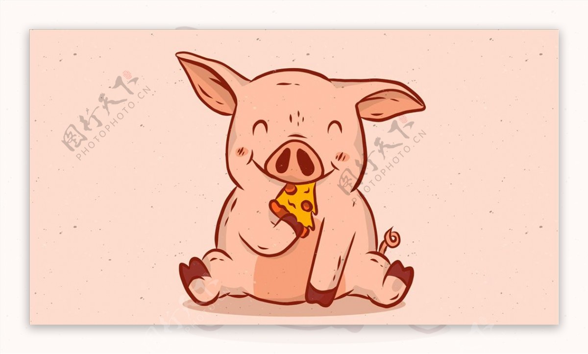 吃披萨小猪