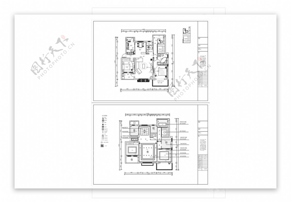 多层住宅欧式风格CAD施工图纸