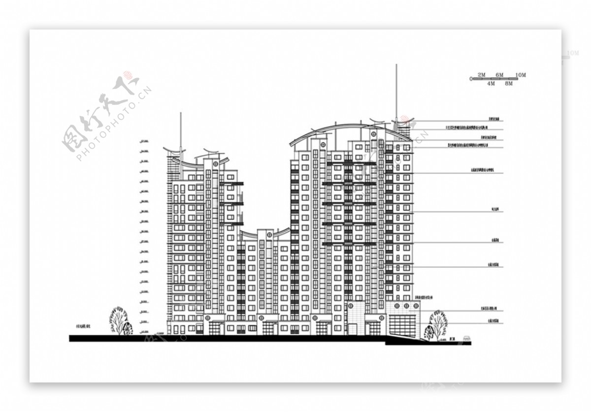 高楼大厦CAD建筑施工图