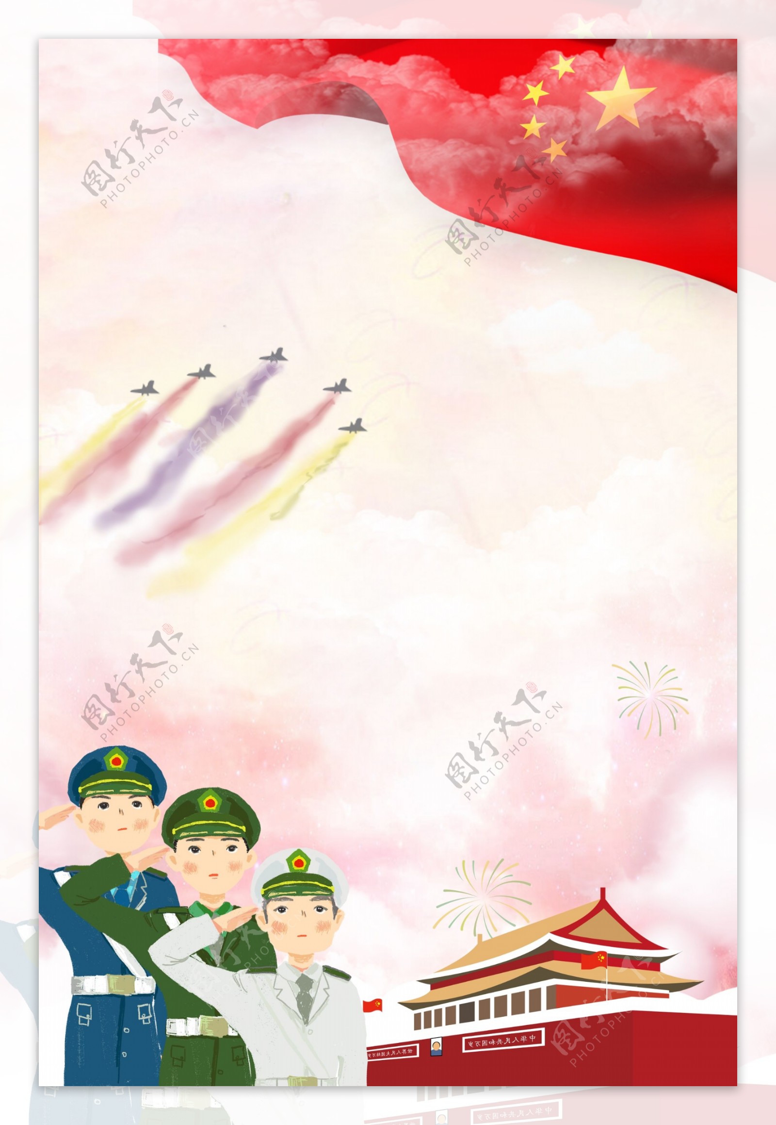 八一建军节91周年宣传海报