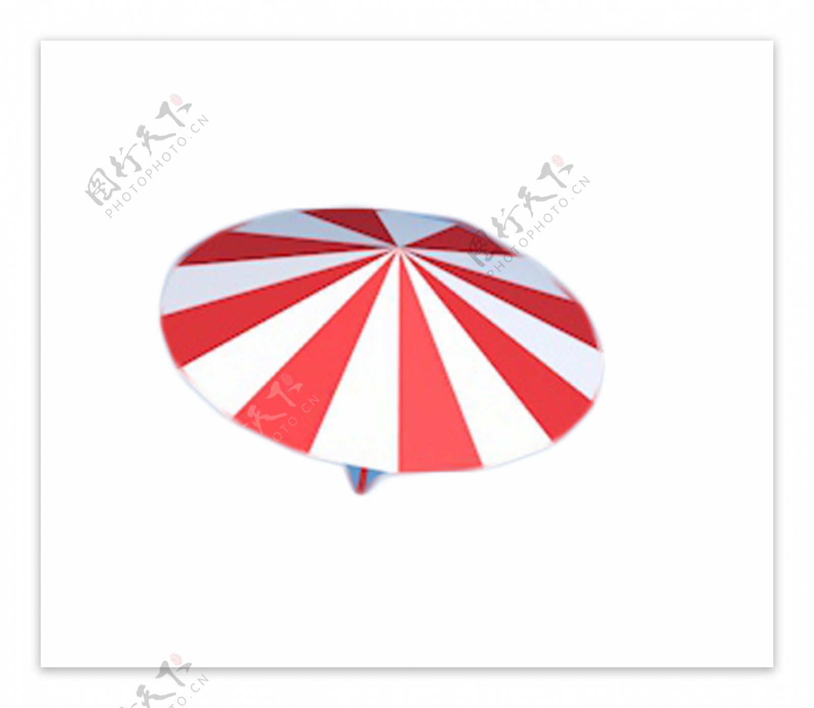 红条花纹的伞