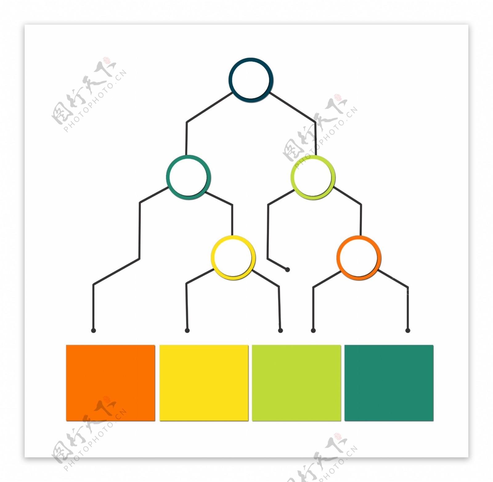 数字分列PPT装饰