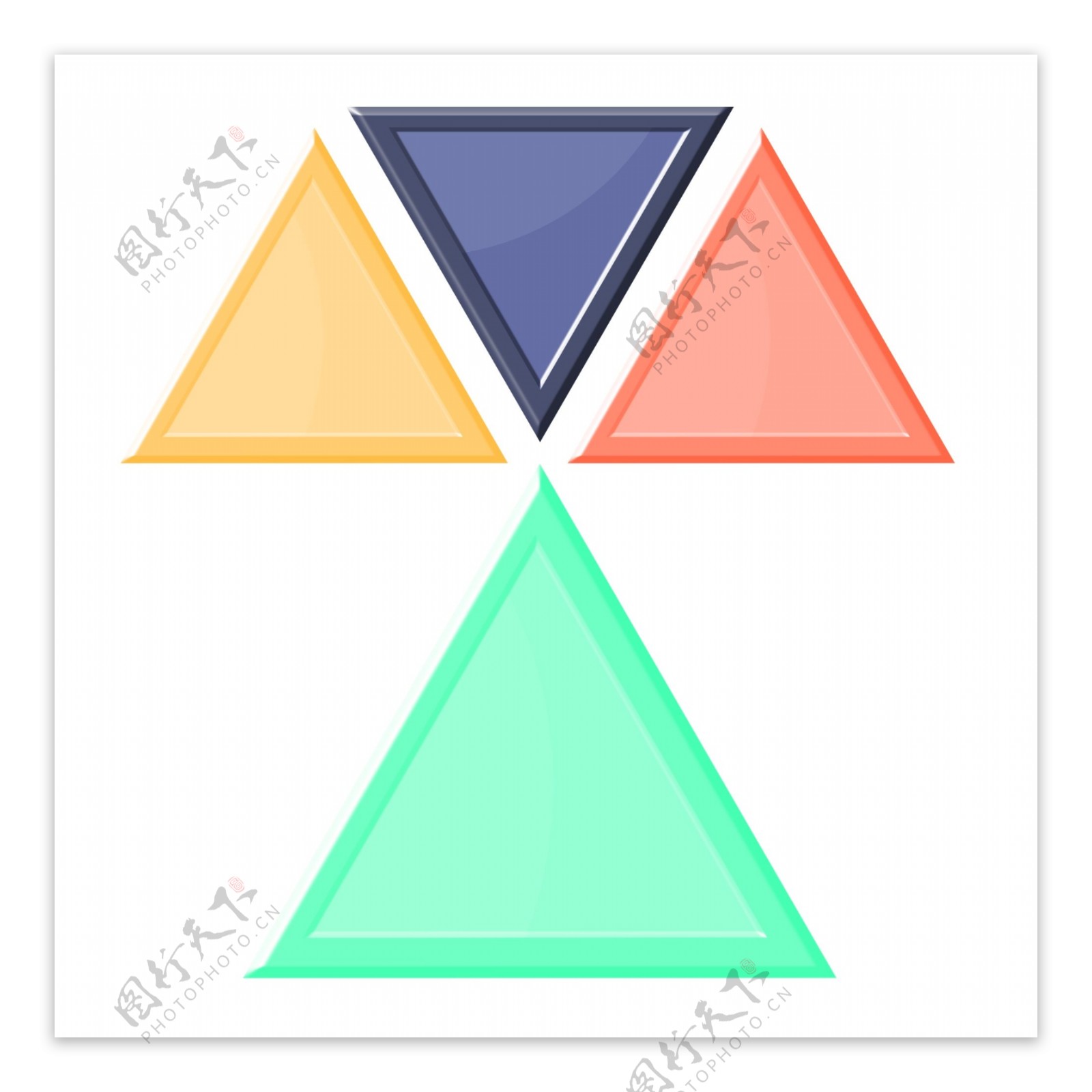 三角形PPT图标