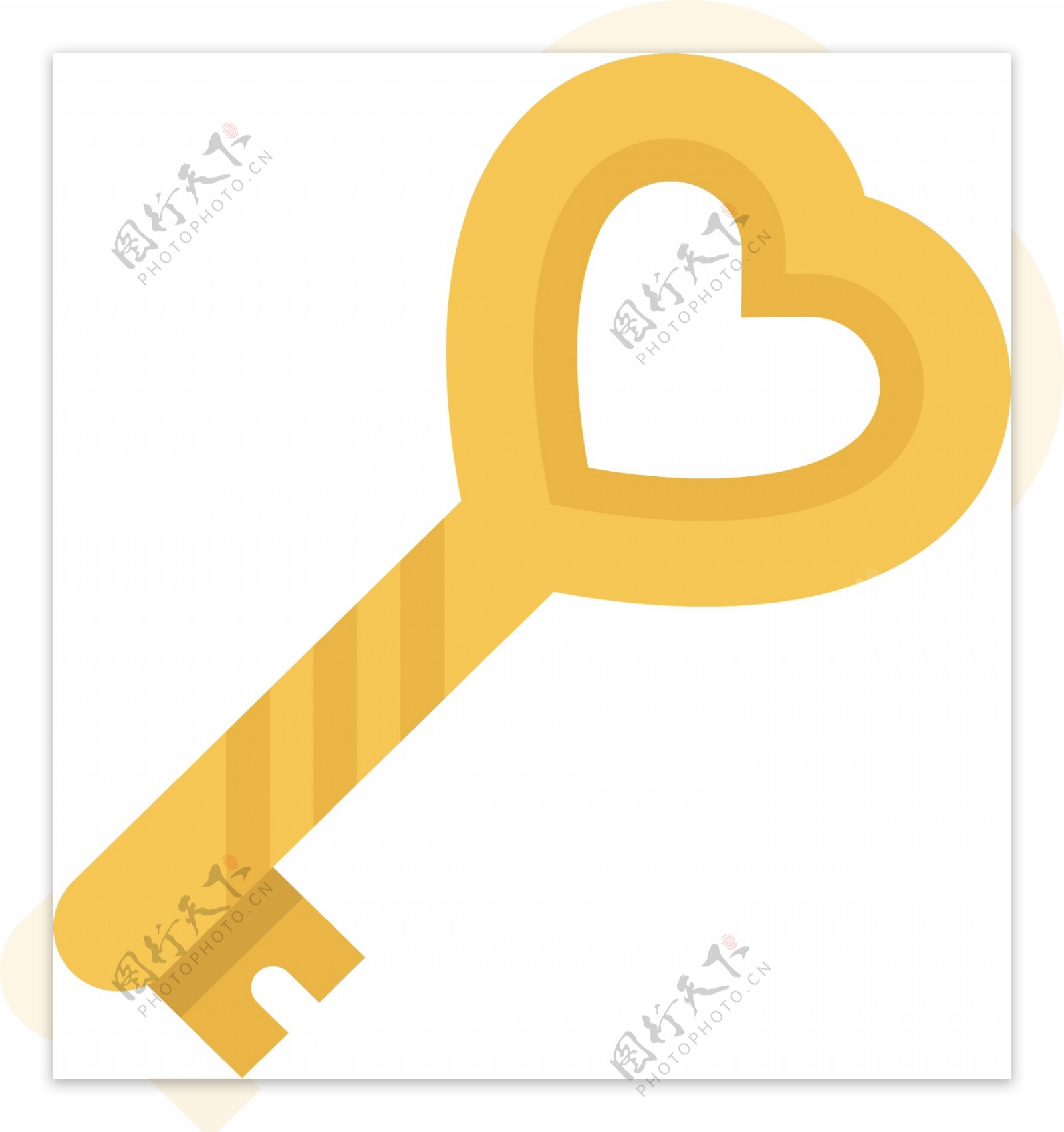 浪漫钥匙图标