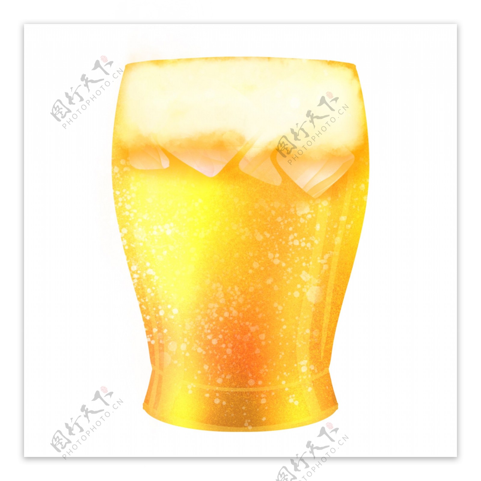 黄色啤酒冷饮