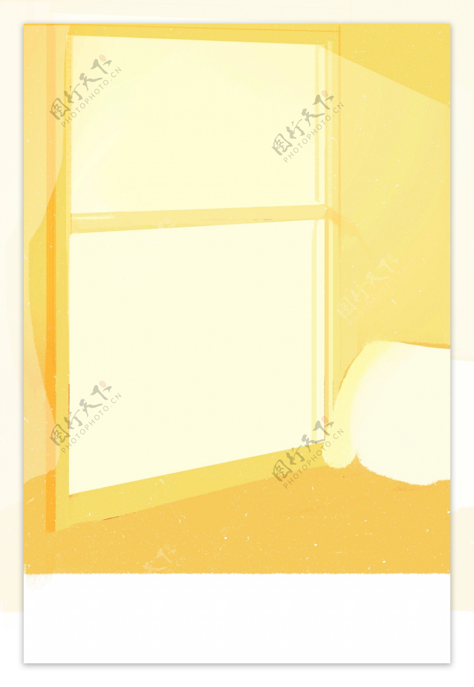 黄色房间背景海报