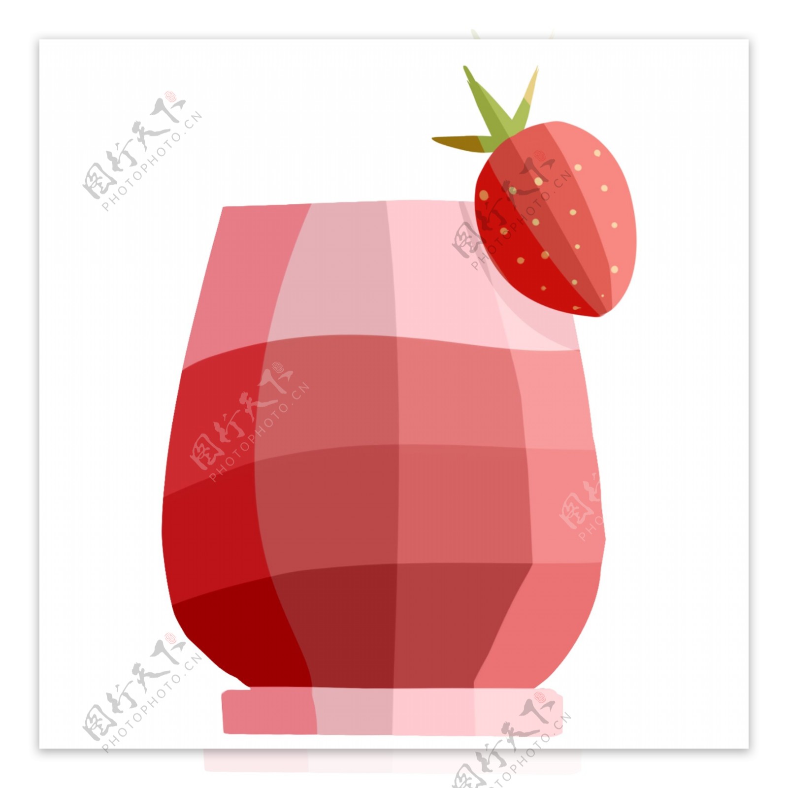 立体酸甜草莓汁