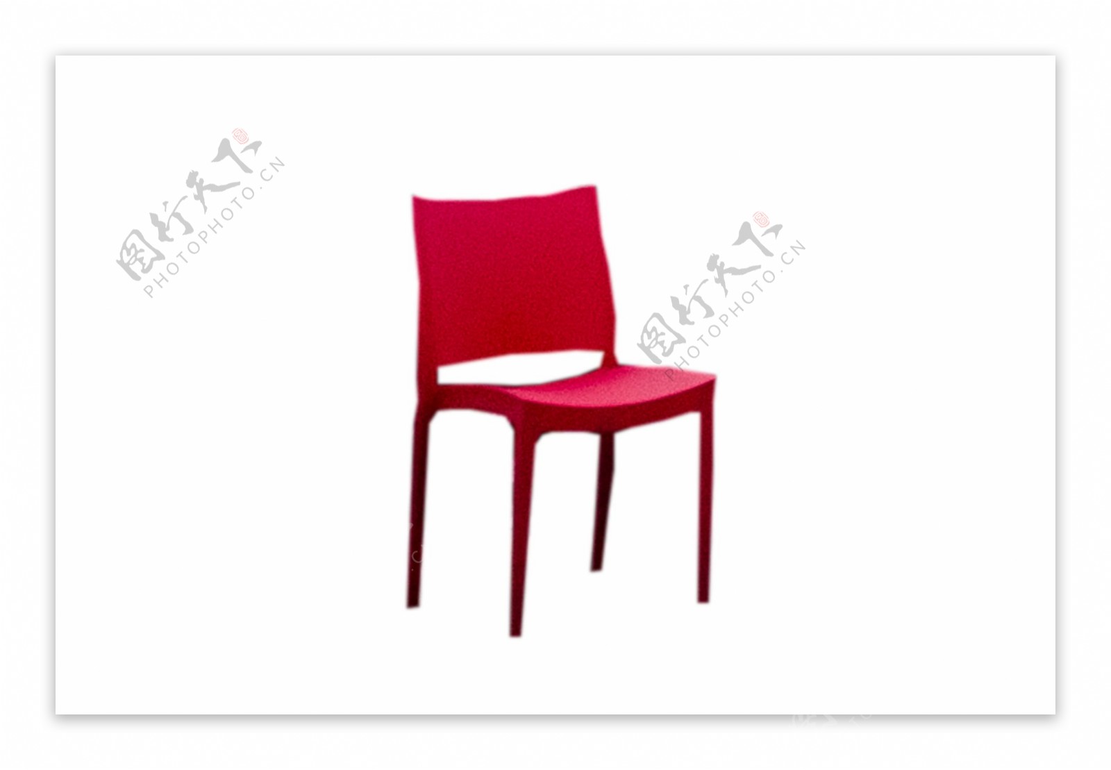 有个红色四条腿的椅子