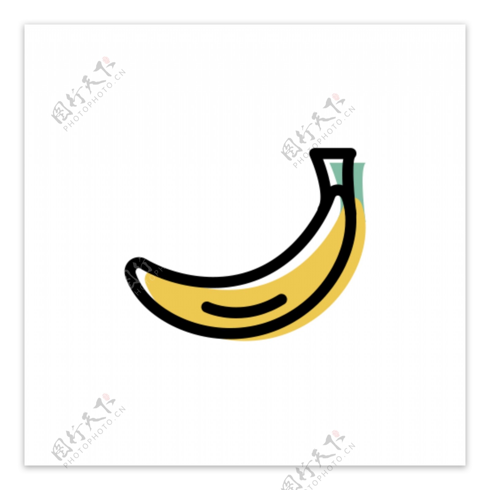 香蕉免扣png图片