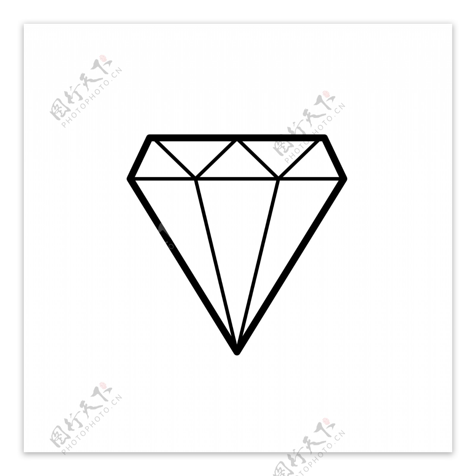扁平化钻石