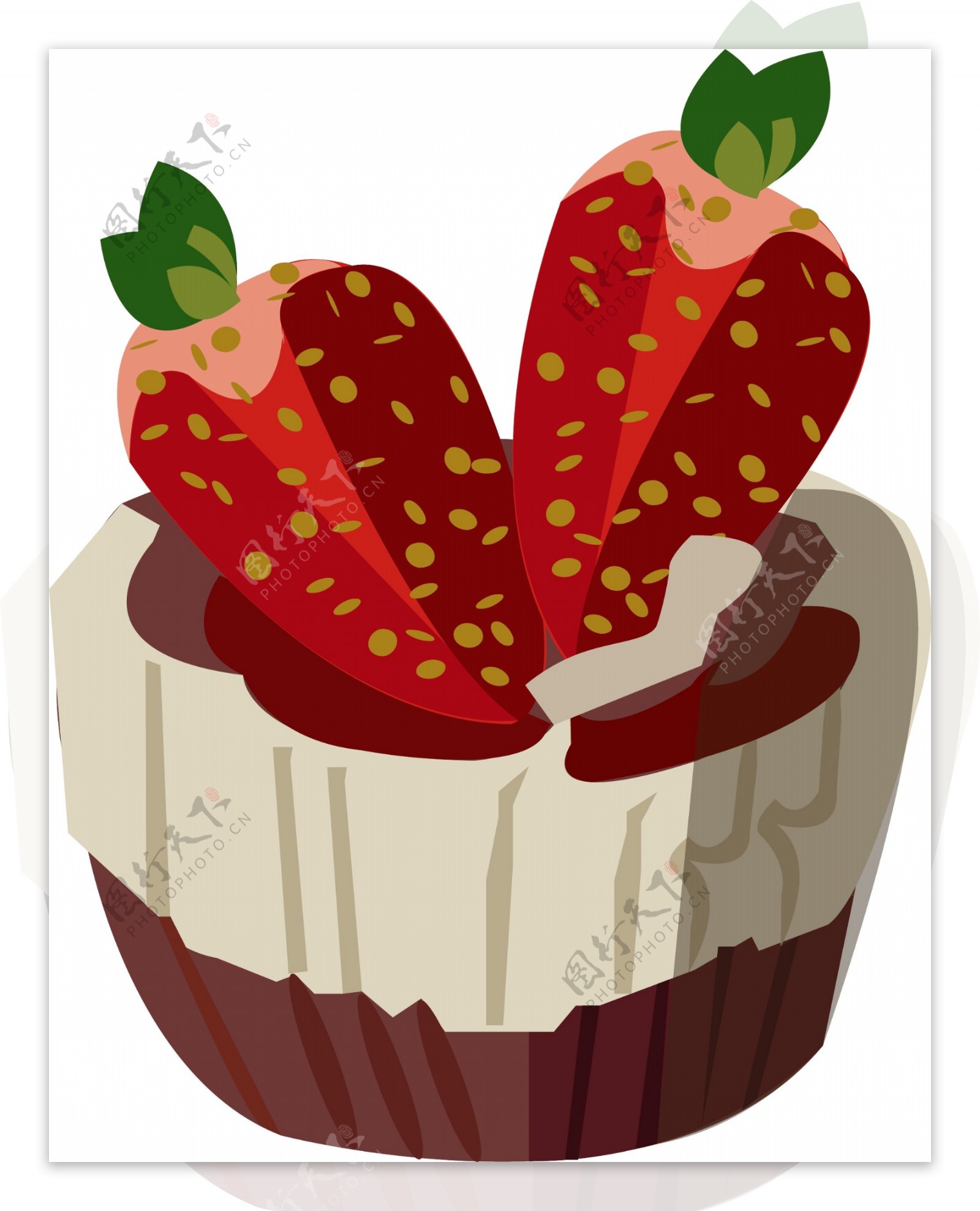 水果草莓蛋糕小吃
