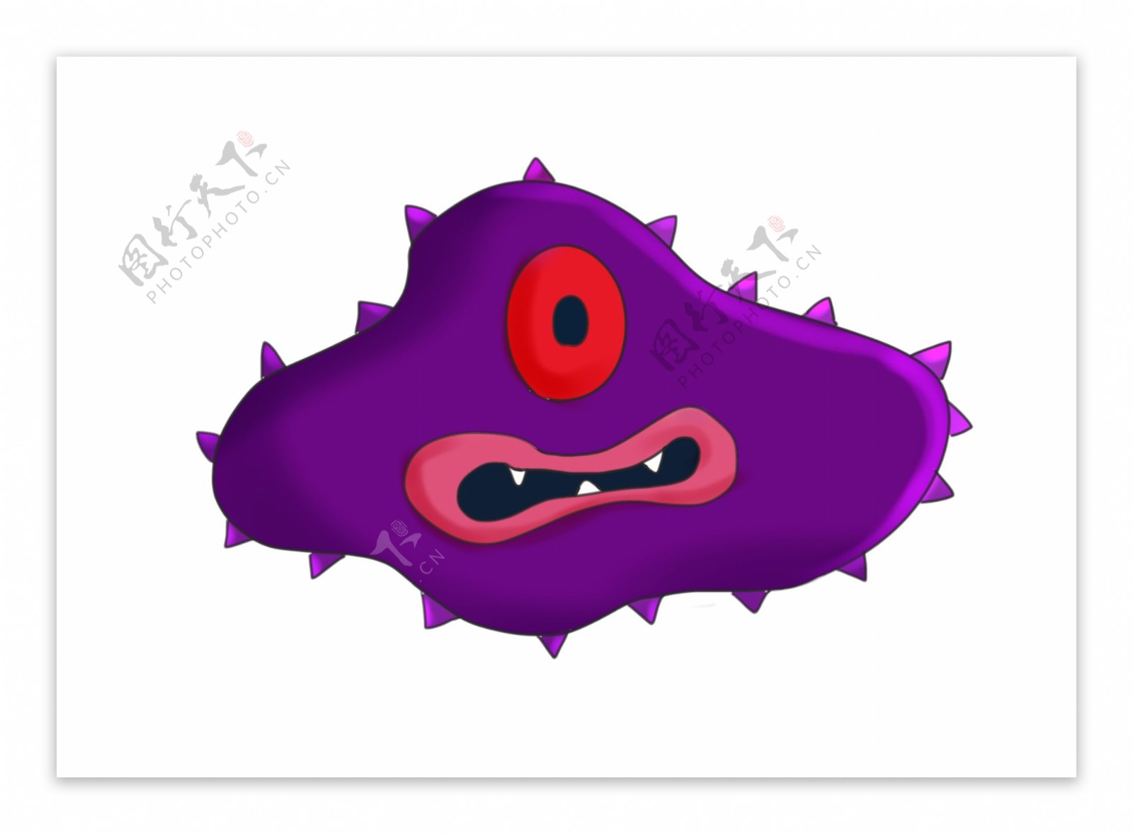 独眼紫色细菌插图