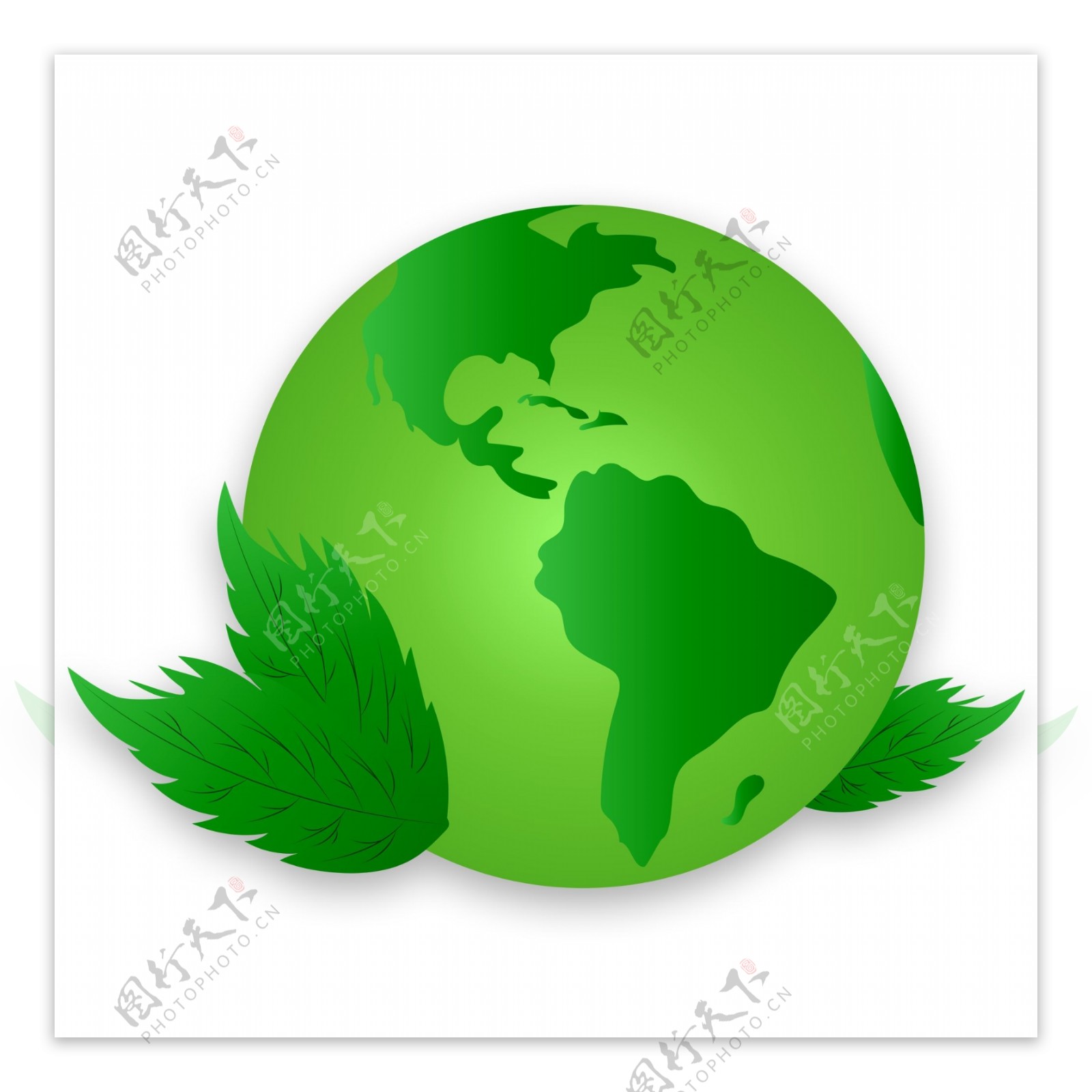世界绿色环保地球元素