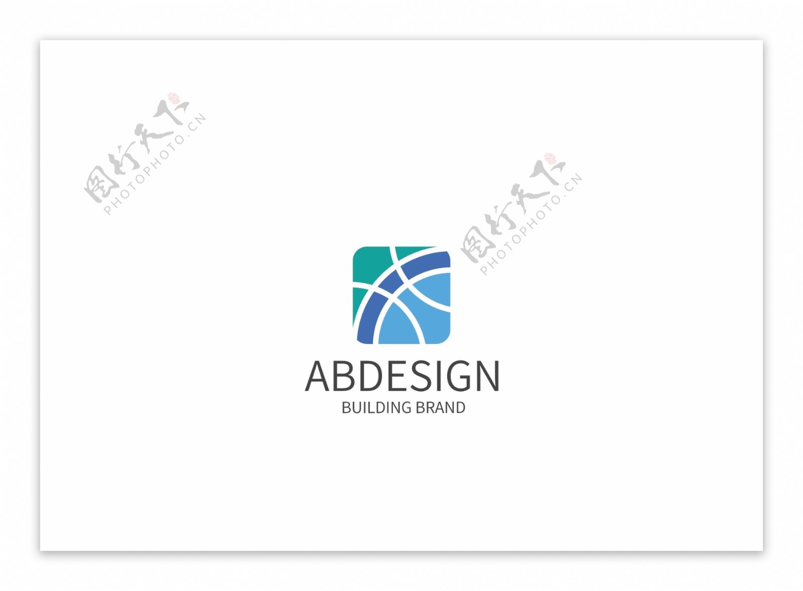 蓝色科技网络logo设计