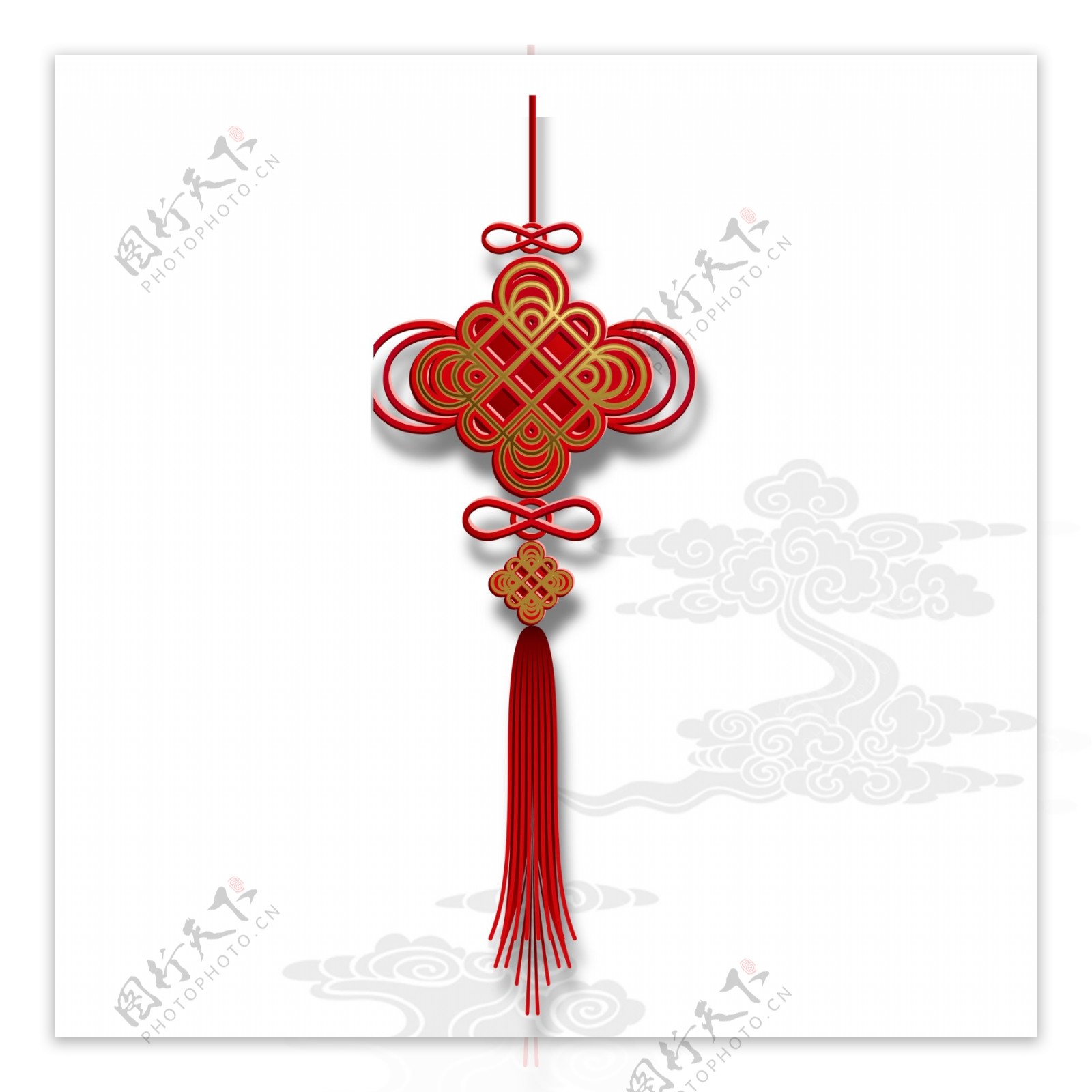 中国传统红色中国结
