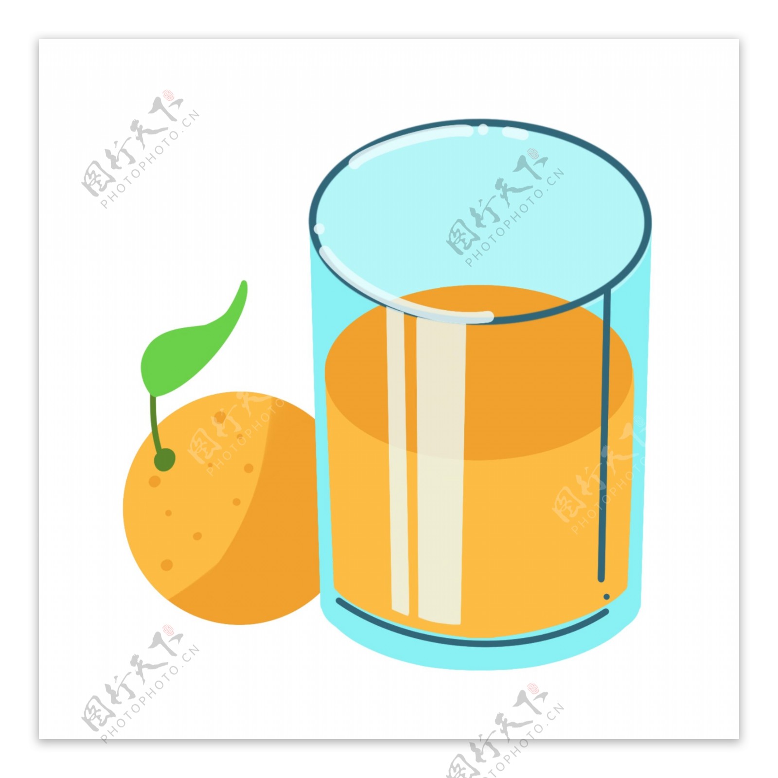 夏季饮品橙汁