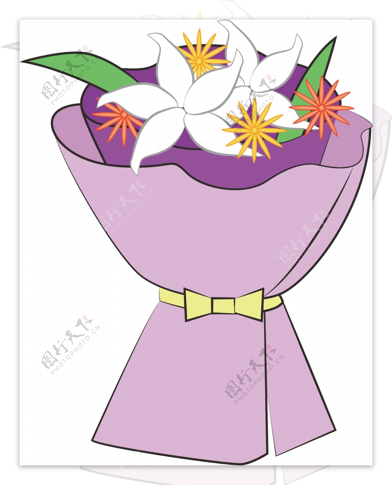 母亲节花束紫色
