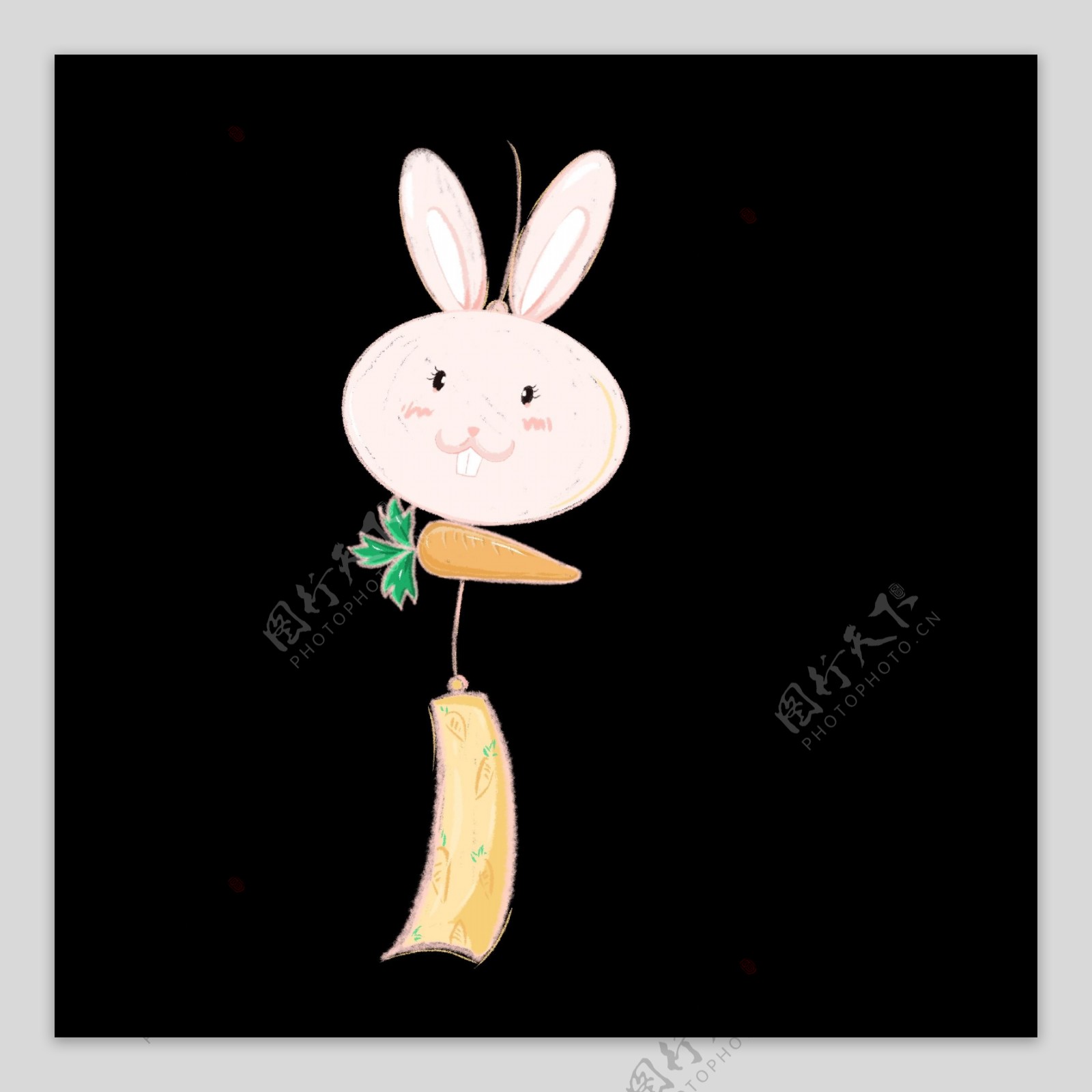 兔子萝卜小风铃