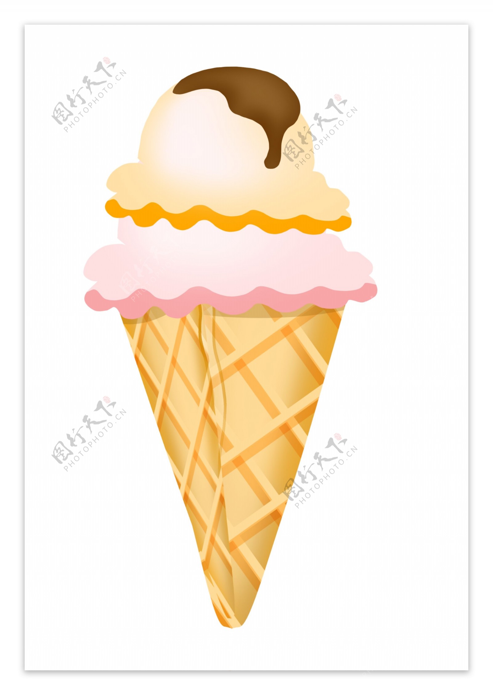 甜筒冰淇淋雪糕