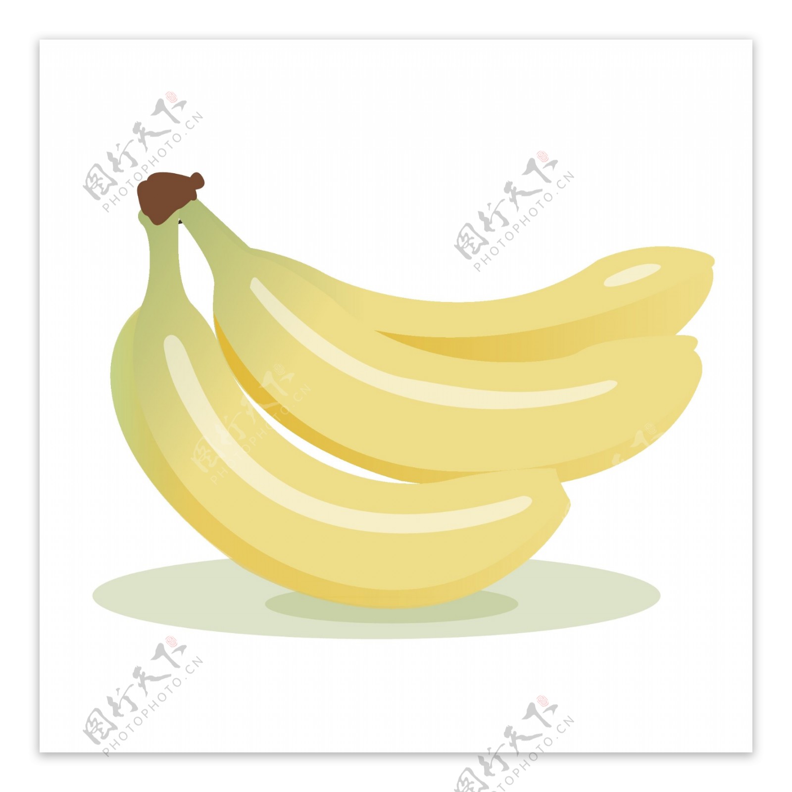 香蕉矢量水果夏天素材
