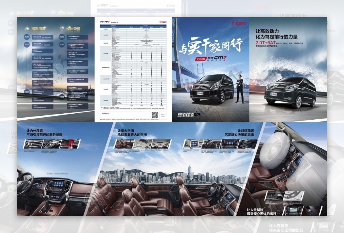 2018款风行CM7四折页