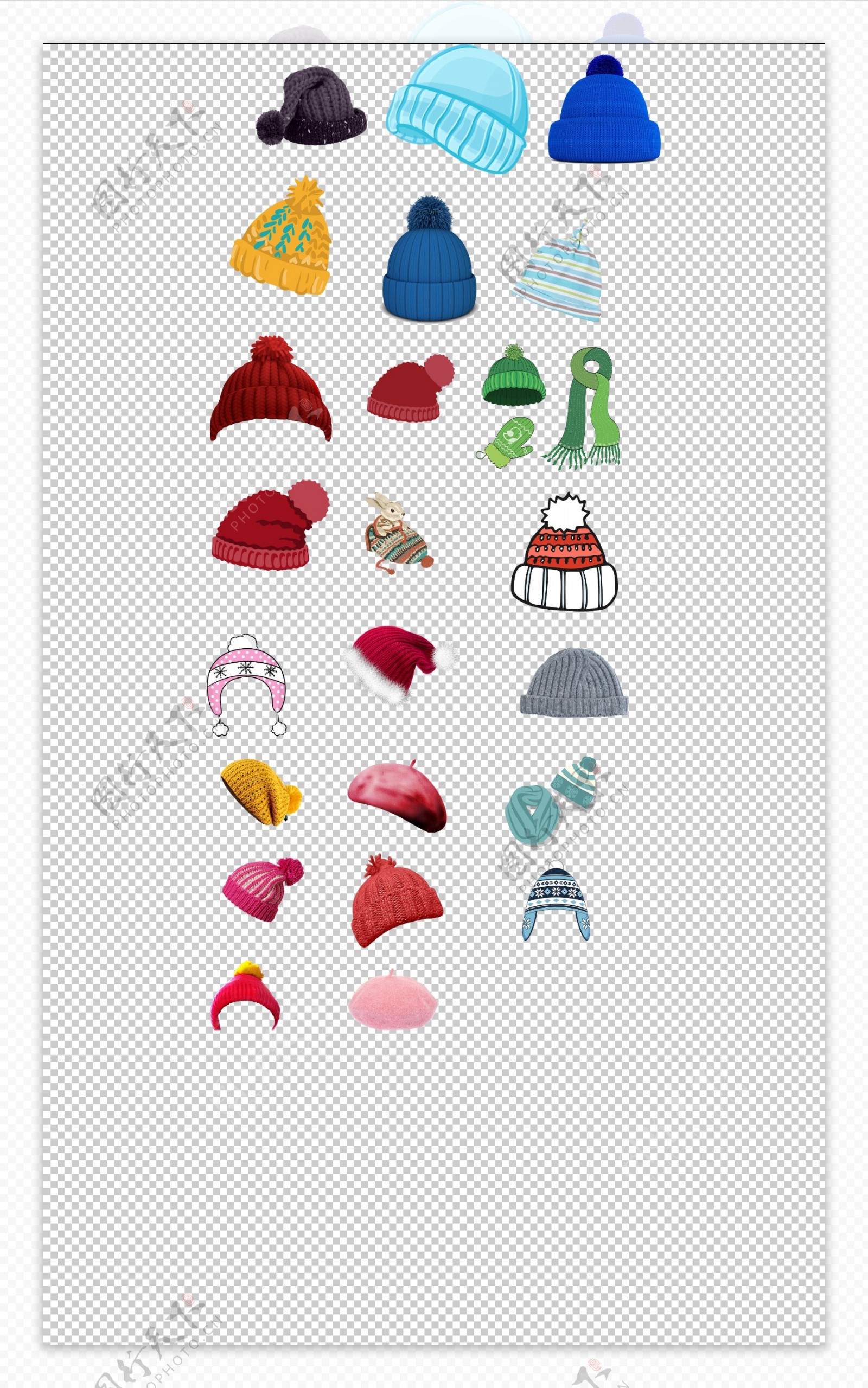 帽子冬季毛线针织帽子保暖物品实