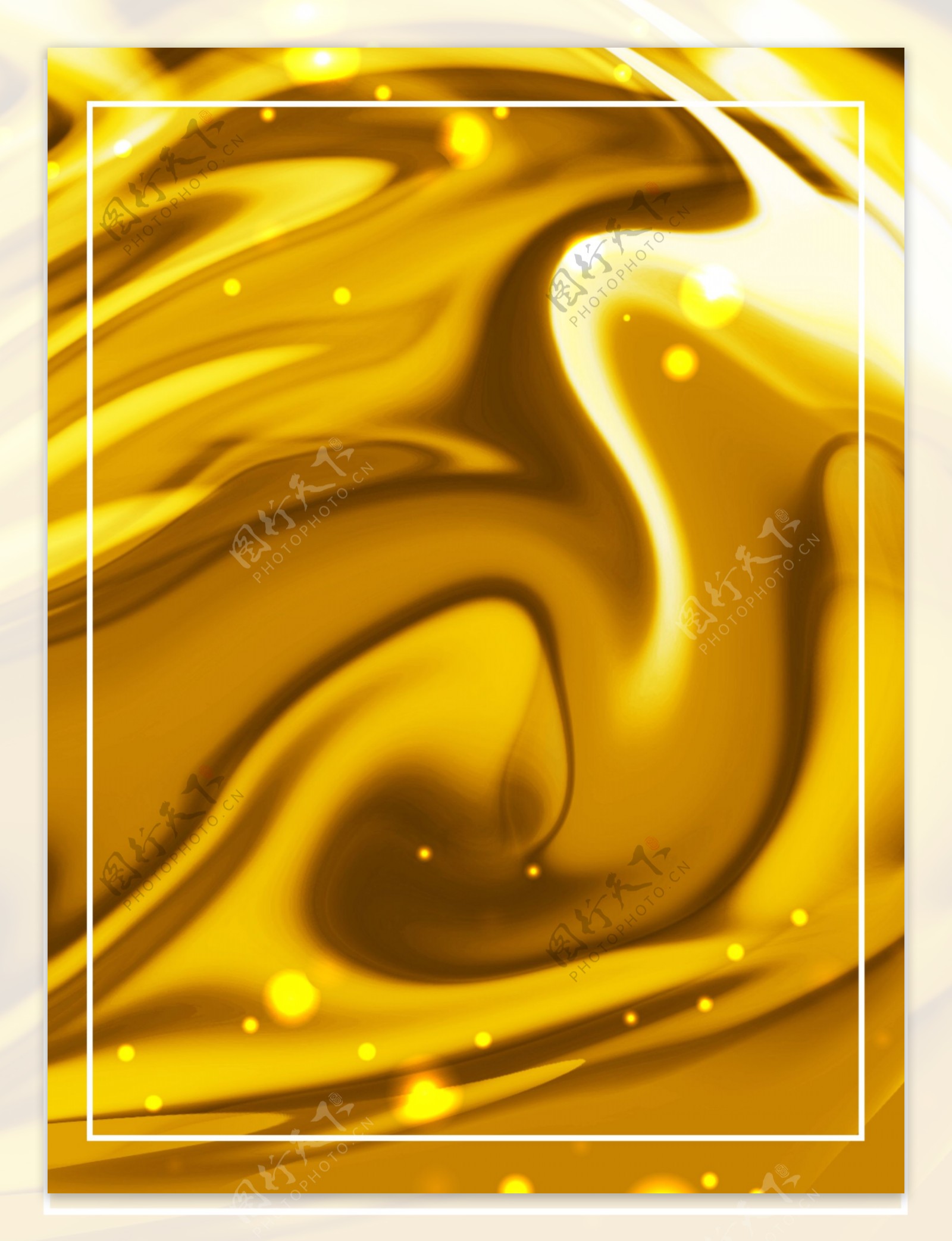 金色流体纹理质感流动背景