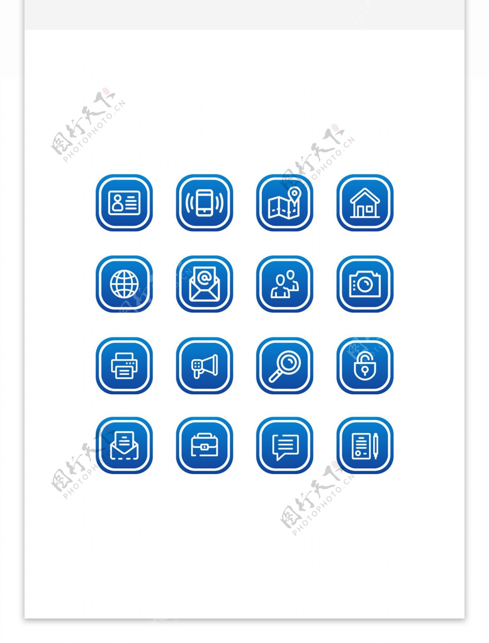 名片邮箱电话图标icon