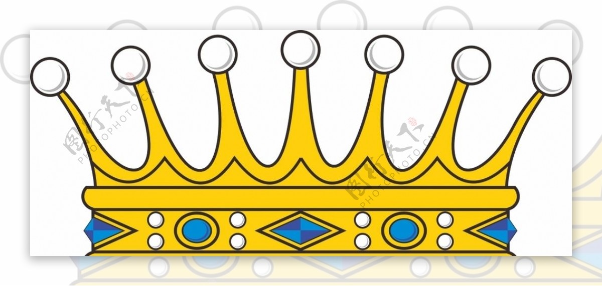 皇冠传统纹饰纹饰矢量图
