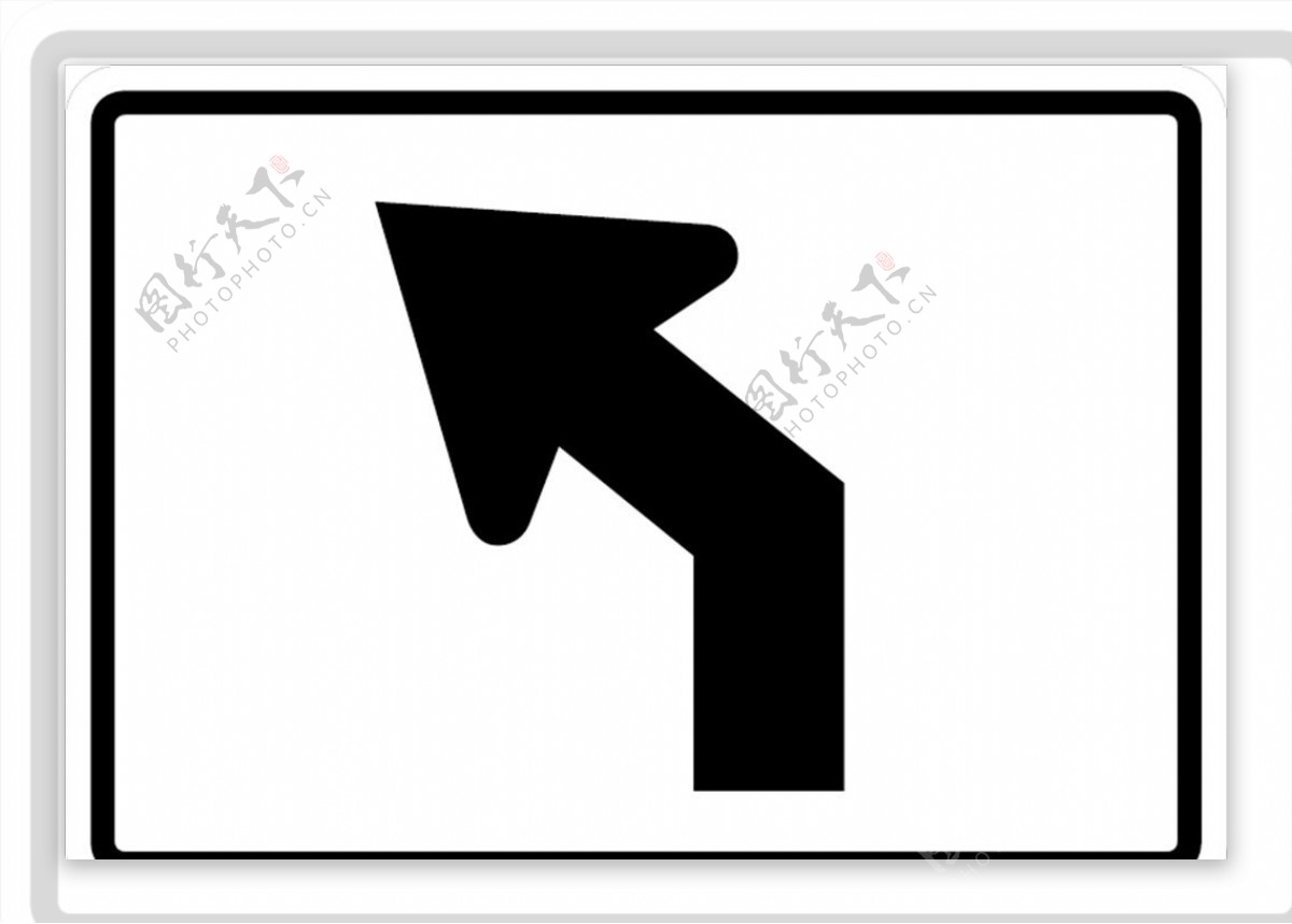 外国交通图标直行左前方行驶