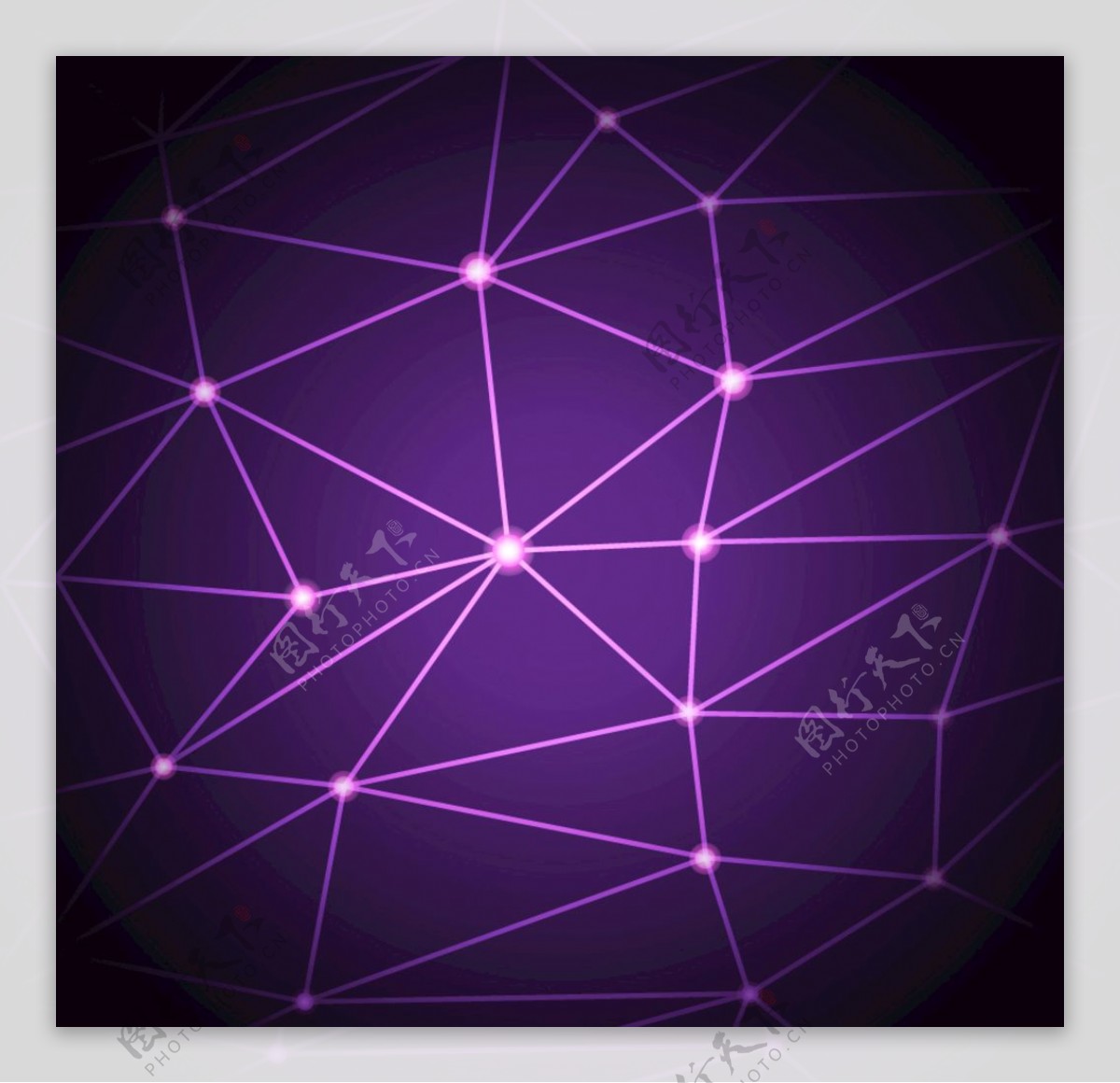 紫色科技抽象矢量图