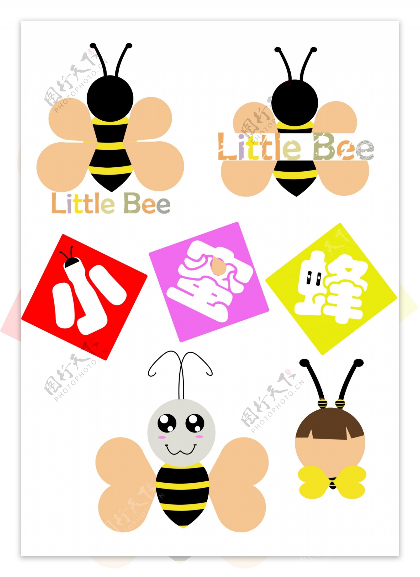 小蜜蜂logo设计