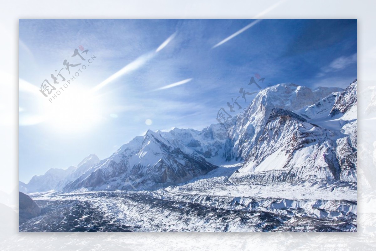 天一航空新疆托木尔峰冰川雪山
