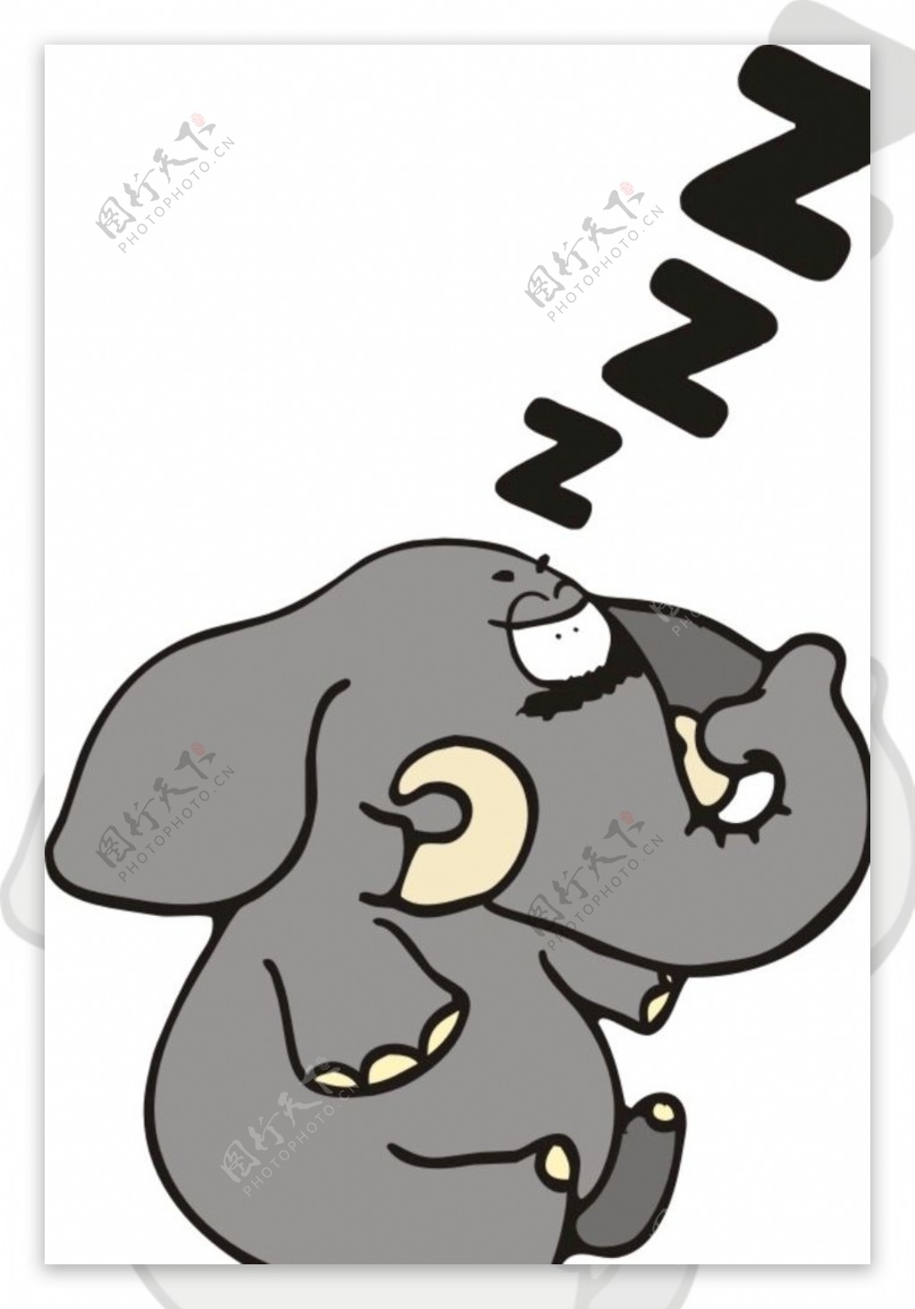 假装睡觉的大象