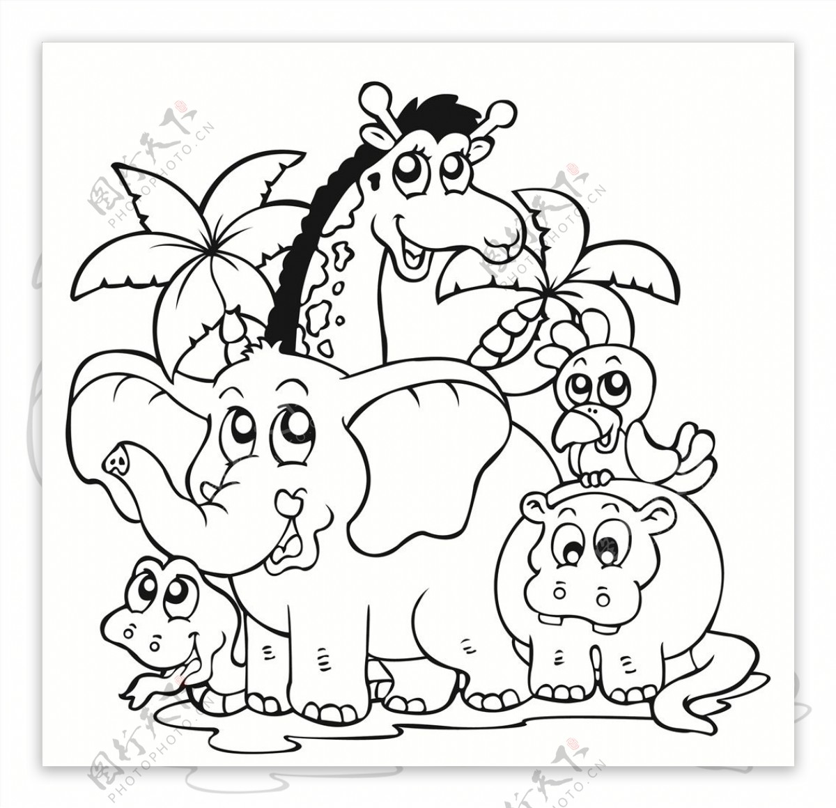 动物卡通儿童乐园图片素材免费下载_觅知网